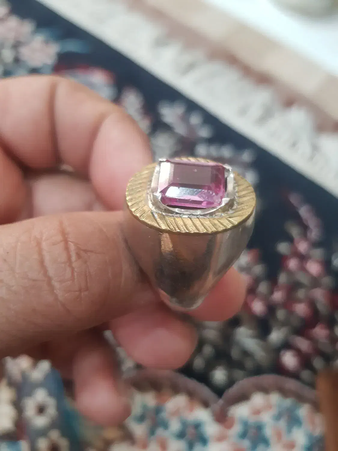 انگشترای جواهراتی دستساز نقره عیاربالا|جواهرات|آبادان, |دیوار