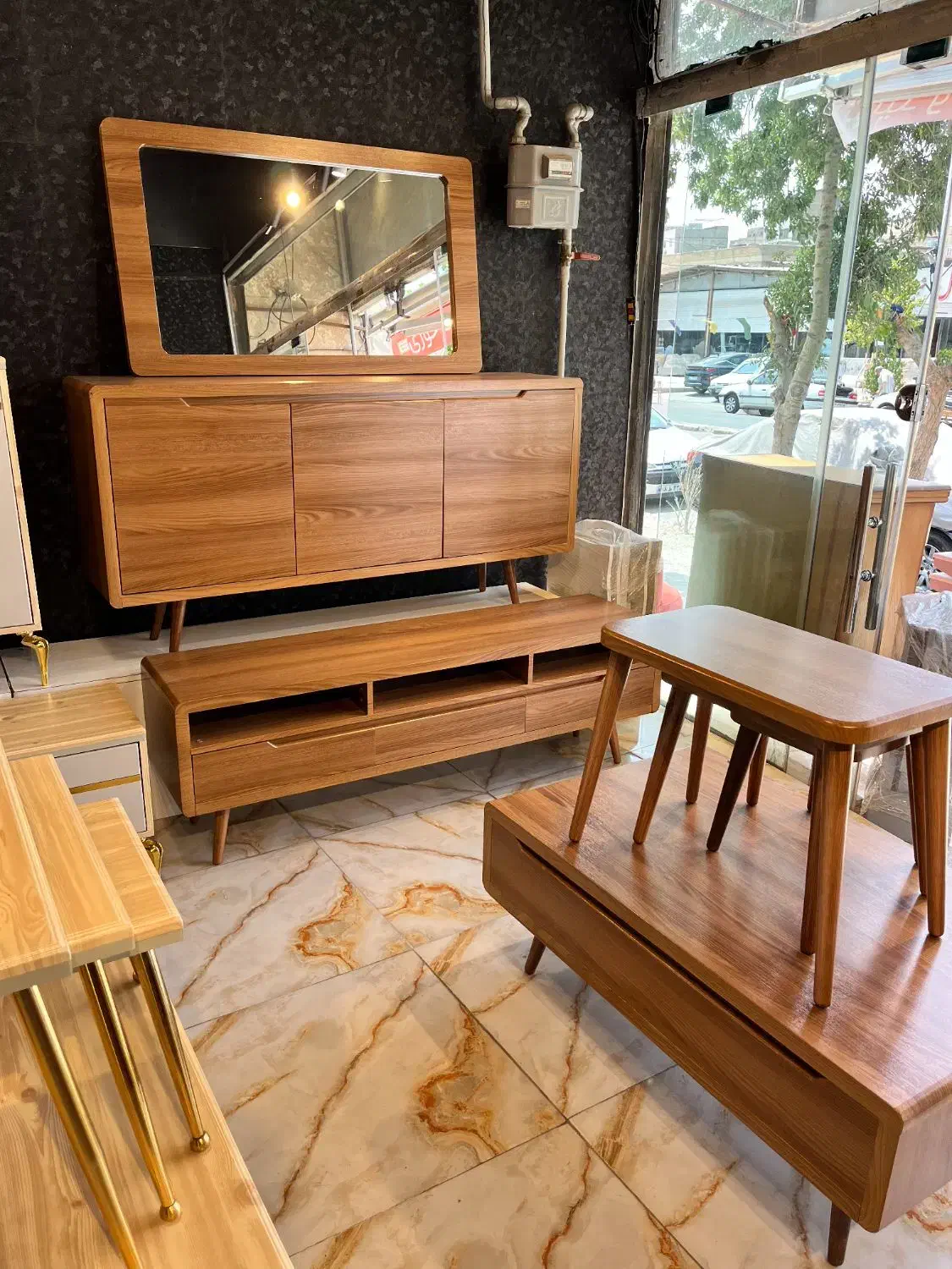 اینه کنسول روژان/درجه کیفی A+/ست جهیزیه|بوفه، ویترین، کنسول|تهران, خلازیر|دیوار