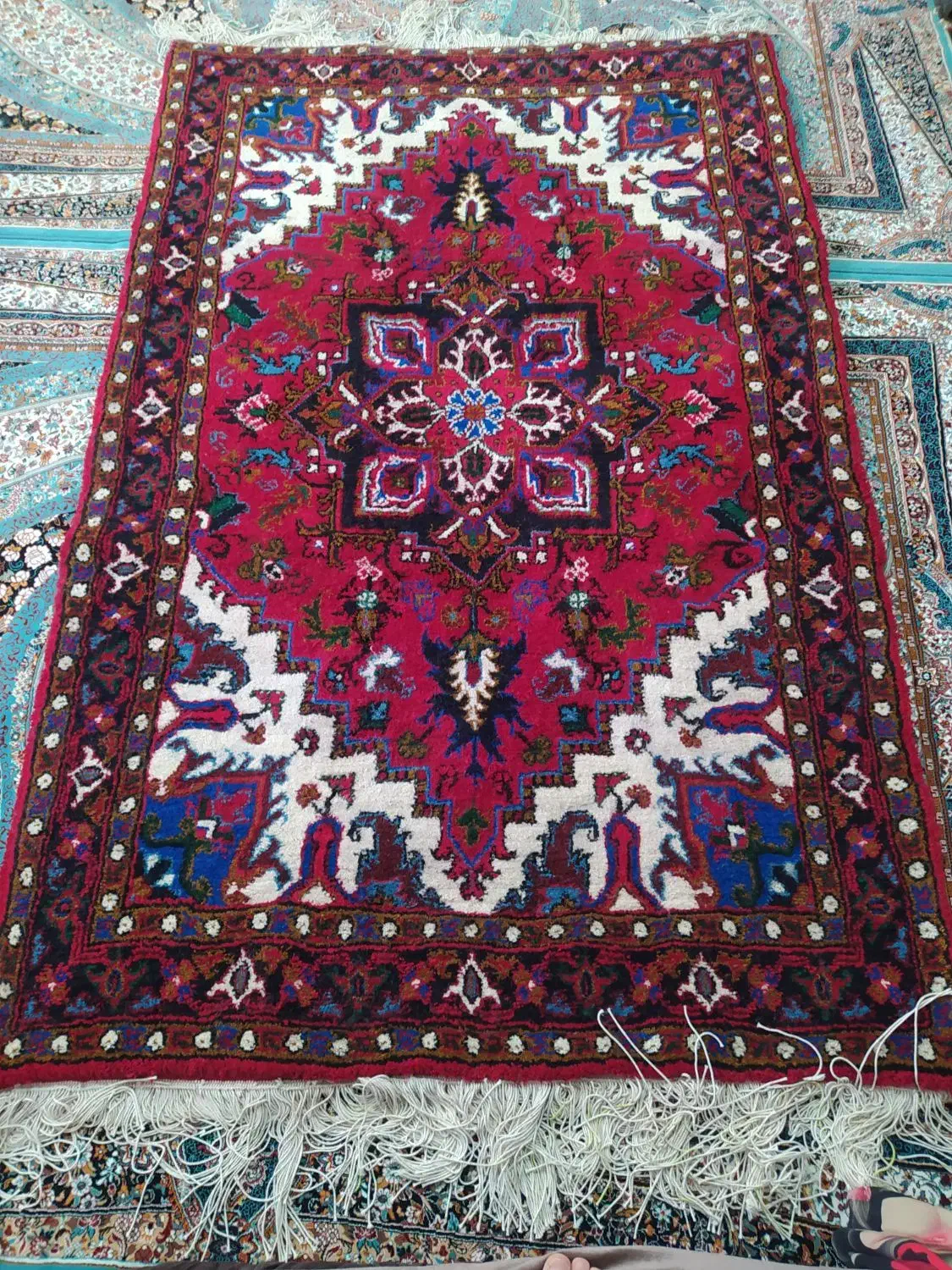 خالچا تازه ازدار افتاده در ابعاد 1/5در2/5|فرش|اهر, |دیوار