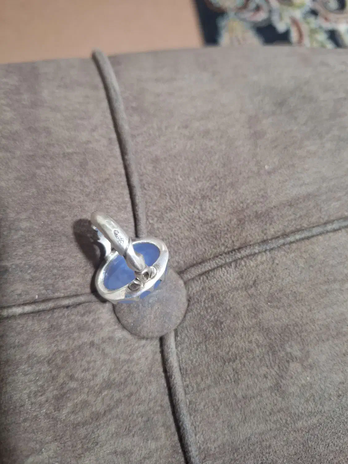 انگشترنقره عقیق کبودسیلند|جواهرات|قم, باجک دو|دیوار