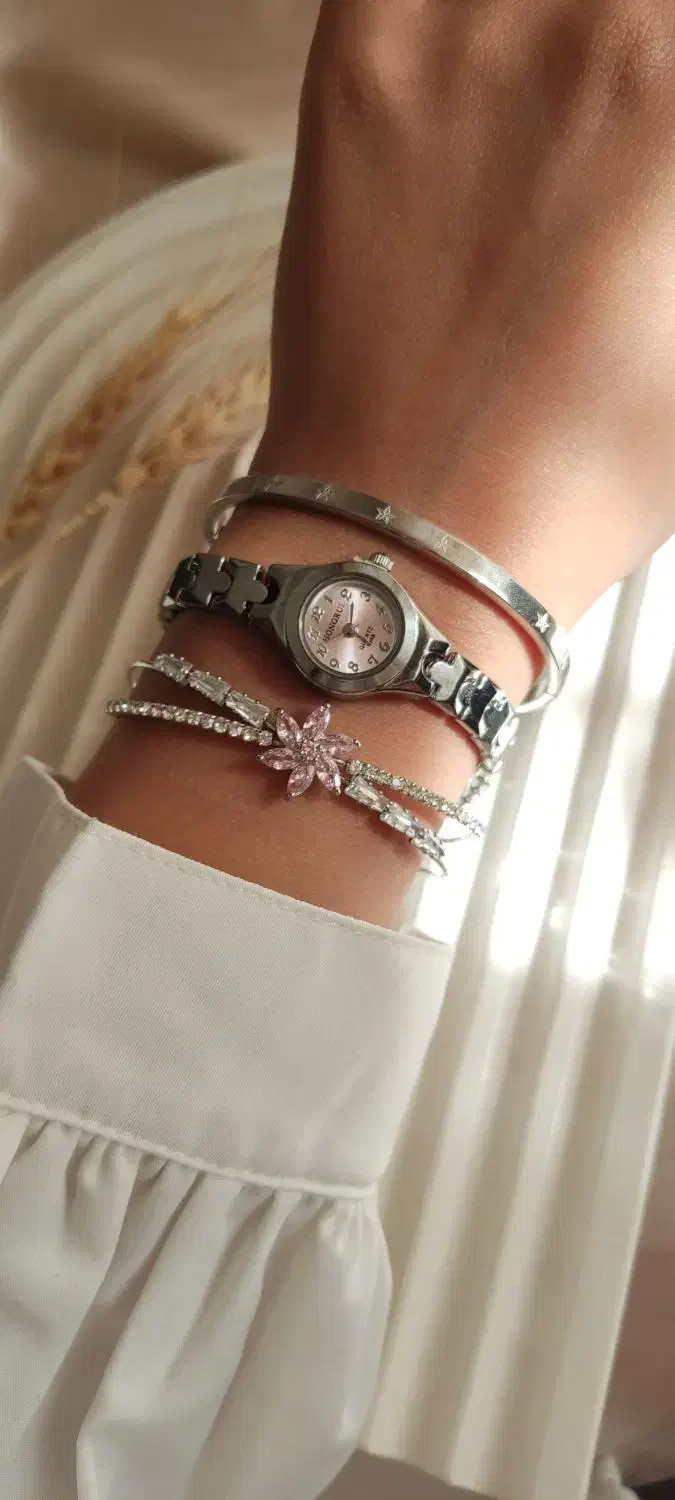 ست ساعت و دستبند صورتی دخترانه|ساعت|شیراز, تندگویان|دیوار