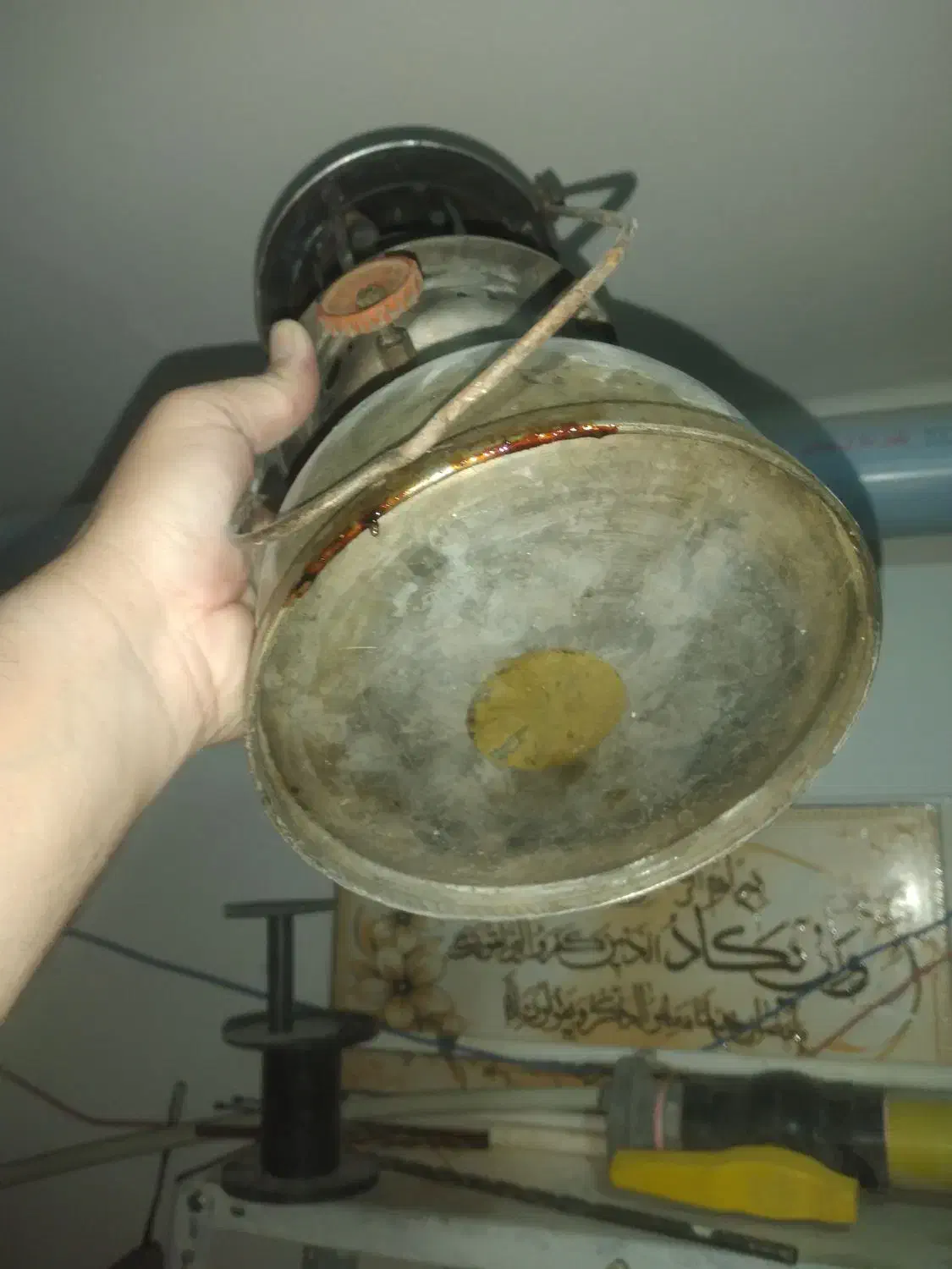 چراغ زنبوری مسی|کلکسیون اشیاء عتیقه|محمدیه-قزوین, |دیوار