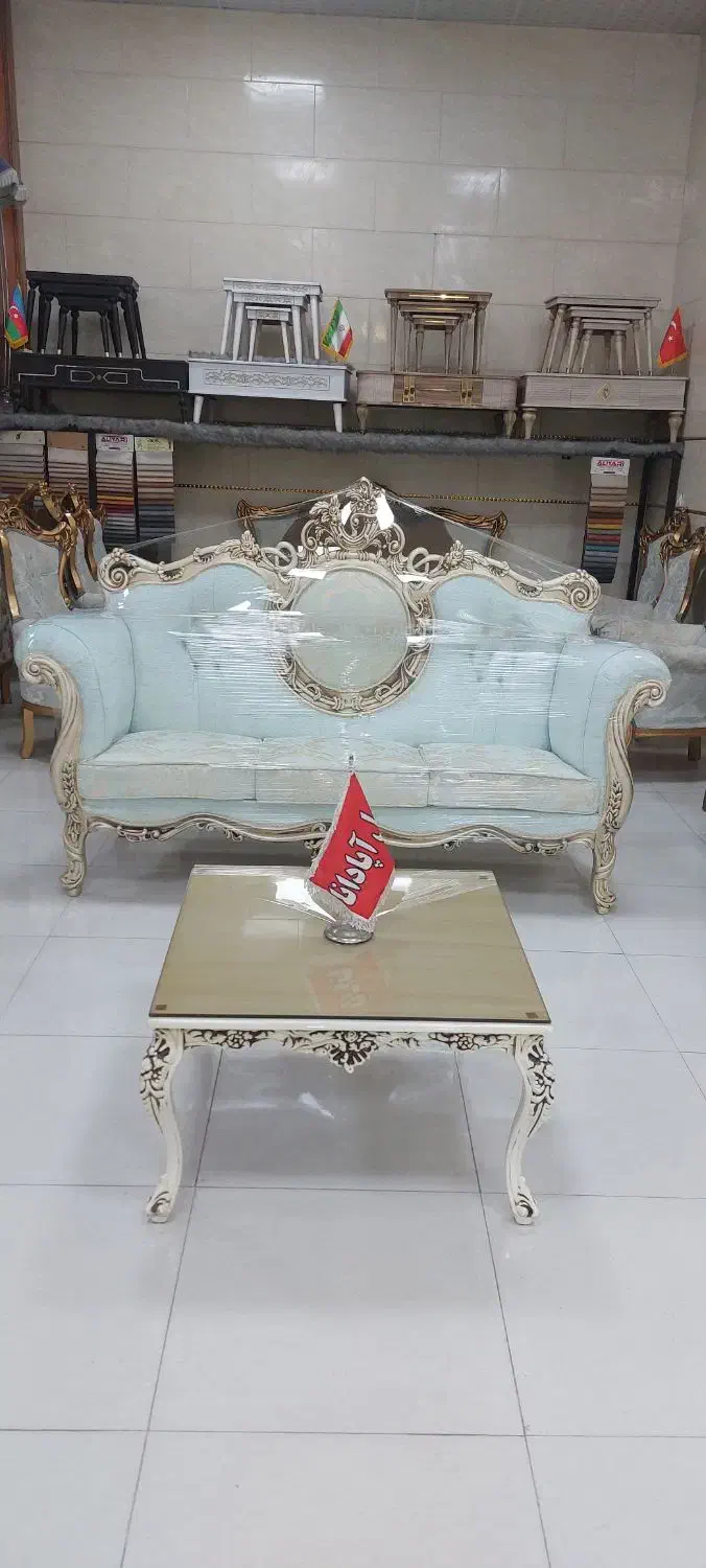 مبل۷نفره استیل کلاسیک راش گرجستان درحدآک مدل سزار|مبلمان خانگی و میز عسلی|رشت, آزادگان|دیوار