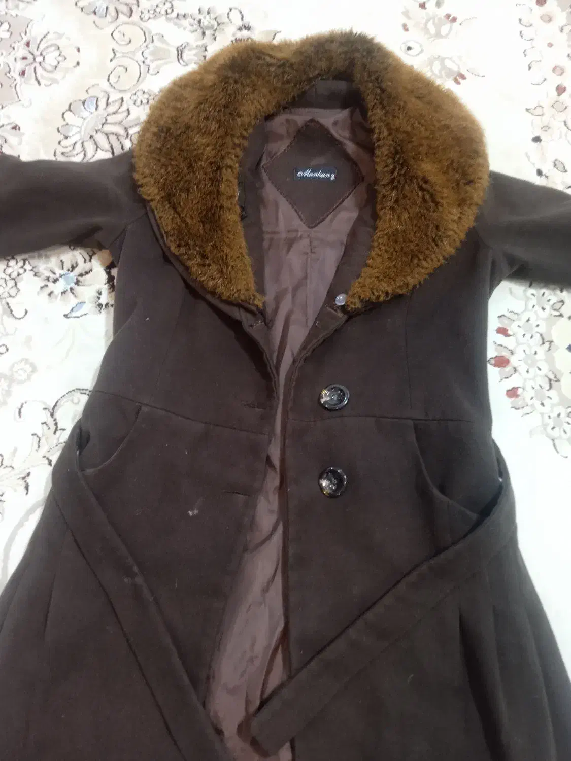 پالتو زنانه ... قهوه‌ای رنگ|لباس|پیرانشهر, |دیوار