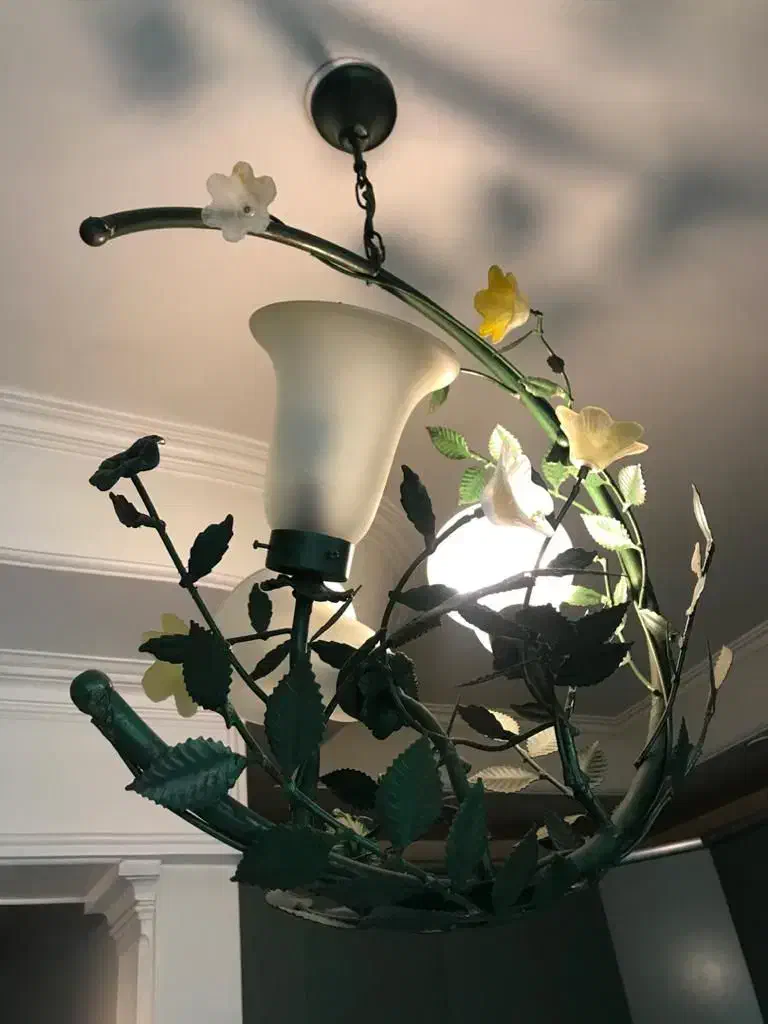 لوستر طرح گیاه|لوستر و چراغ آویز|لواسان, |دیوار