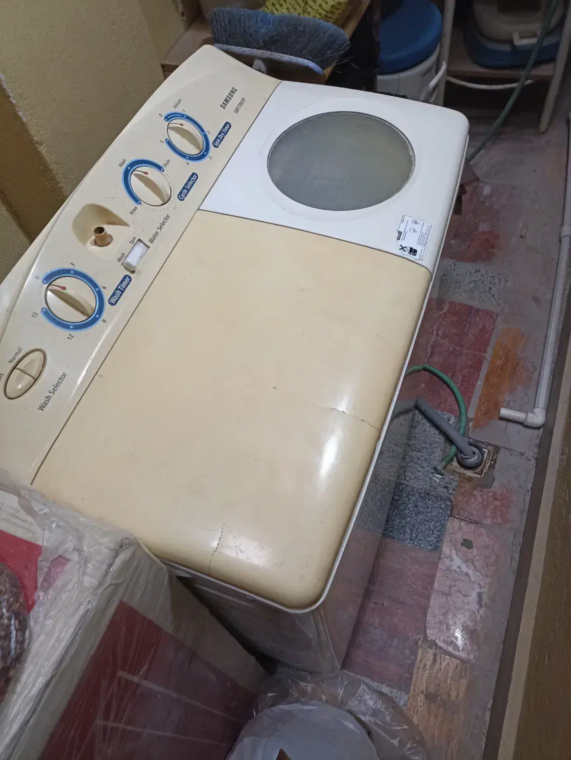 لباسشویی دو قلو سامسونگ 7کیلویی|ماشین لباسشویی و خشک‌کن لباس|شاهین‌شهر, خانه کارگر|دیوار