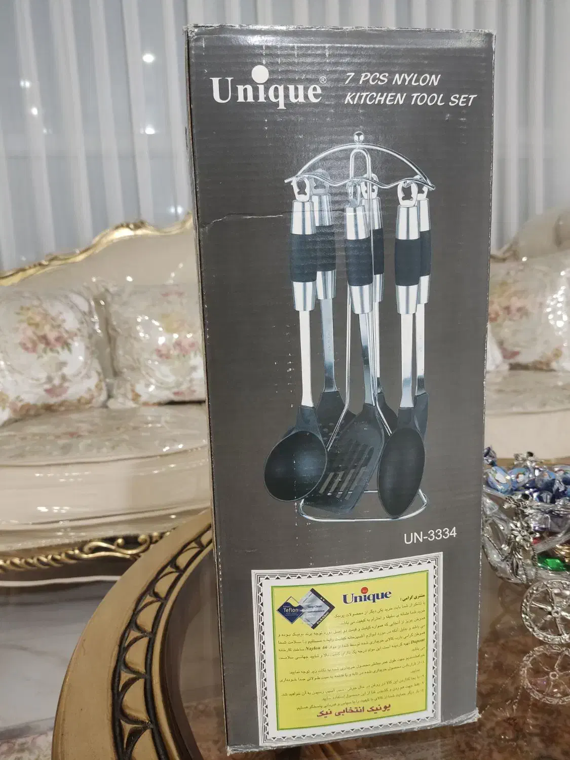 ست کفگیر ملاقه تمام استیل یونیک کدUN-3334|ظروف پخت‌وپز|قوچان, |دیوار