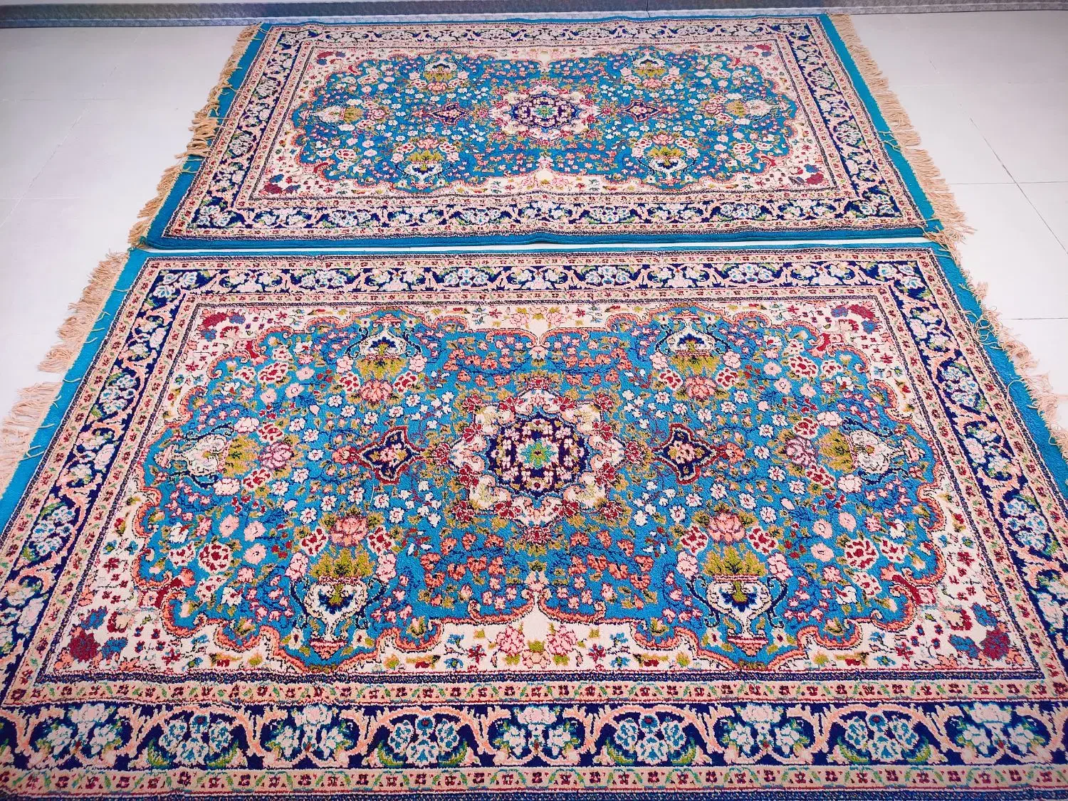 ۳تخته فرش۴متری کاشان طرح باغ گل قشقایی|فرش|کرج, فاز ۳ مهرشهر|دیوار
