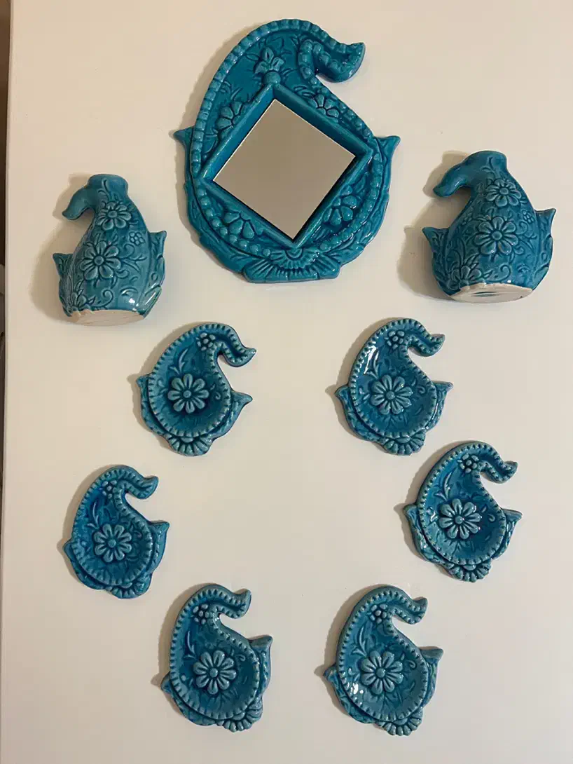 ست هفت سین سفالی|مجسمه، تندیس، ماکت|کرج, دولت‌آباد|دیوار