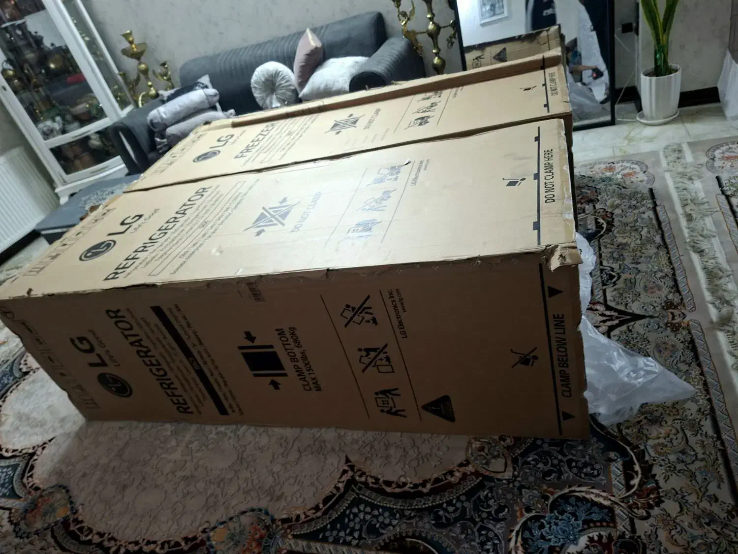 کارتون یخچال الجی اصل کره|یخچال و فریزر|کهریزک, |دیوار