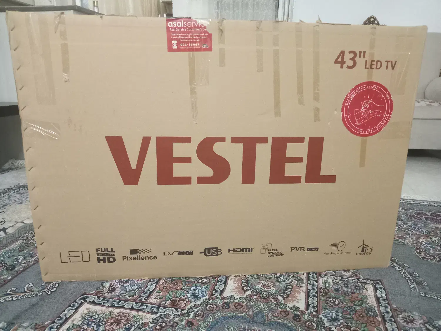 تلوزیون LED وِستل (vestel)۴۳ اینچ|تلویزیون و پروژکتور|دامغان, |دیوار