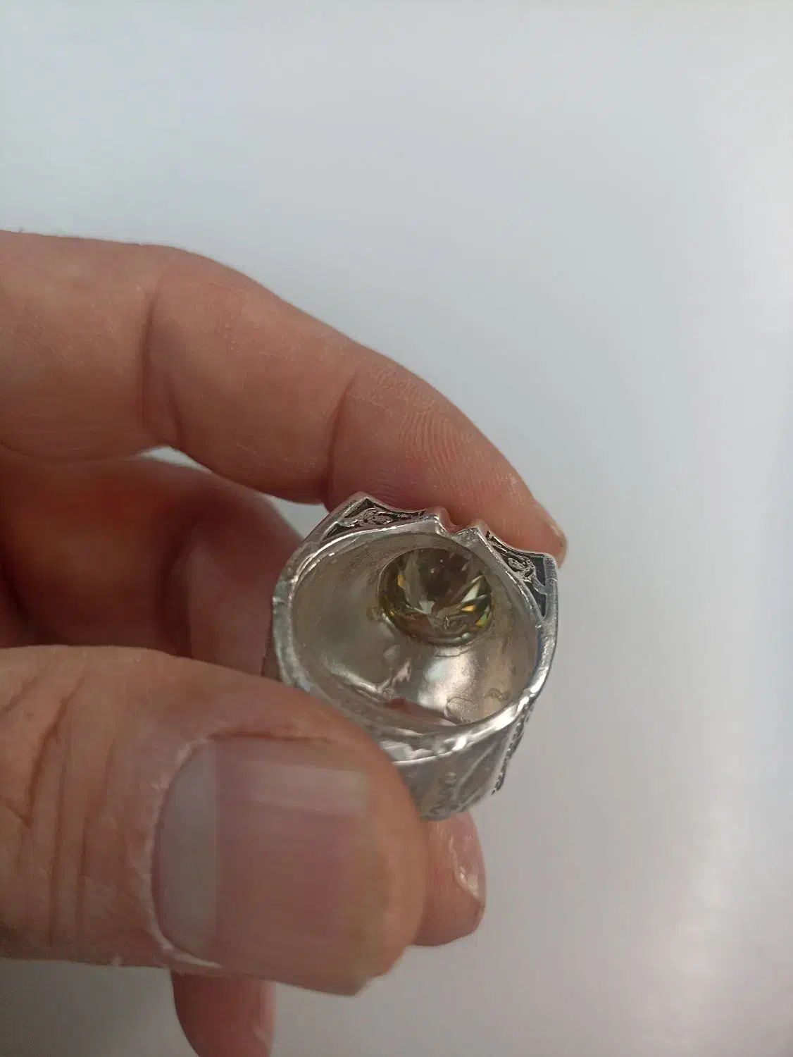 انگشتر نقره سنگین با سنگ امیتیس|جواهرات|فردیس, فردیس|دیوار