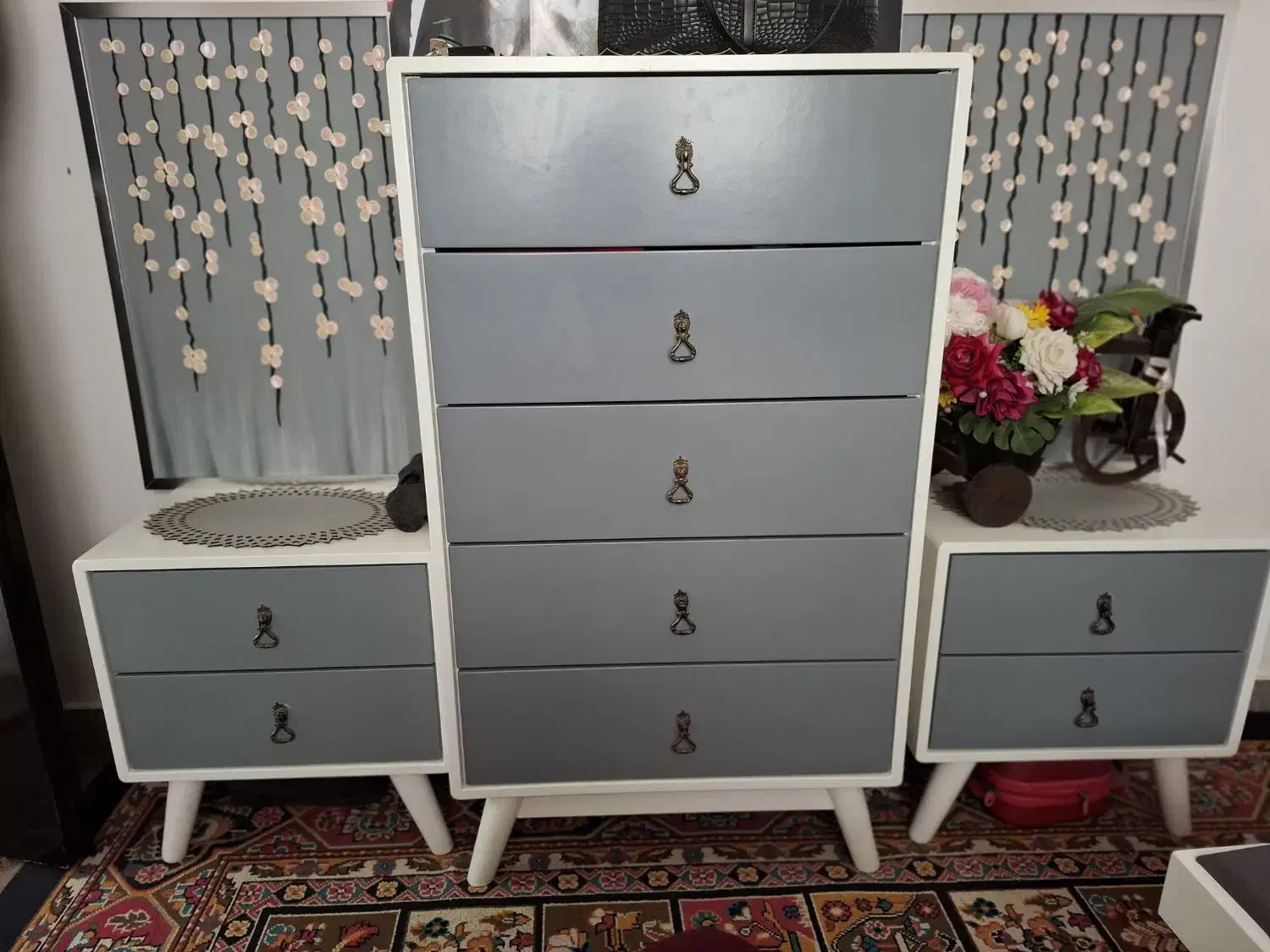 سرویس خواب کامل نونو|تخت و سرویس خواب|رشت, حومه رشت|دیوار