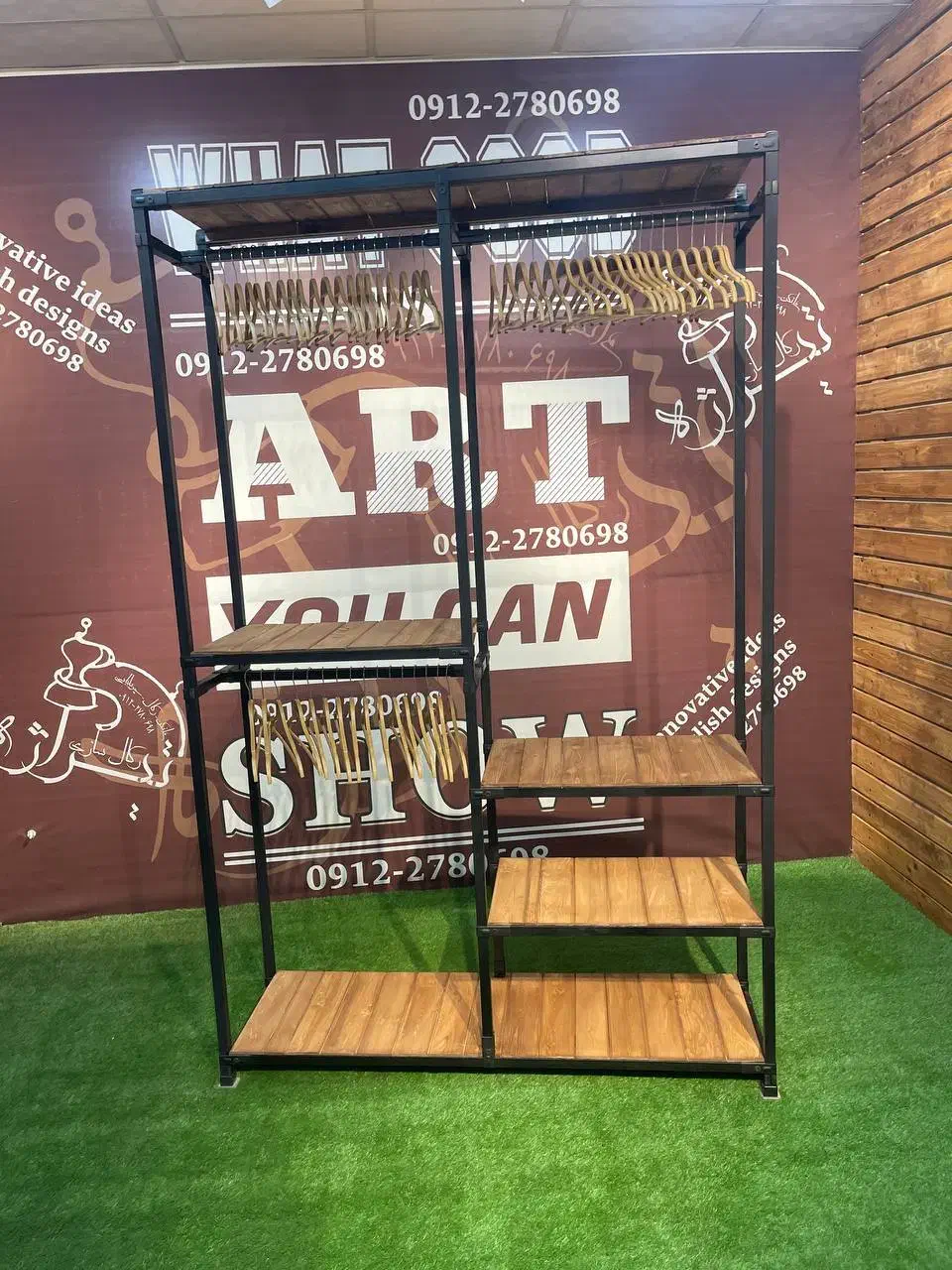 رگال بغل طبقه( چوب و فلز)|جاکفشی، کمد، دراور|ملارد, |دیوار