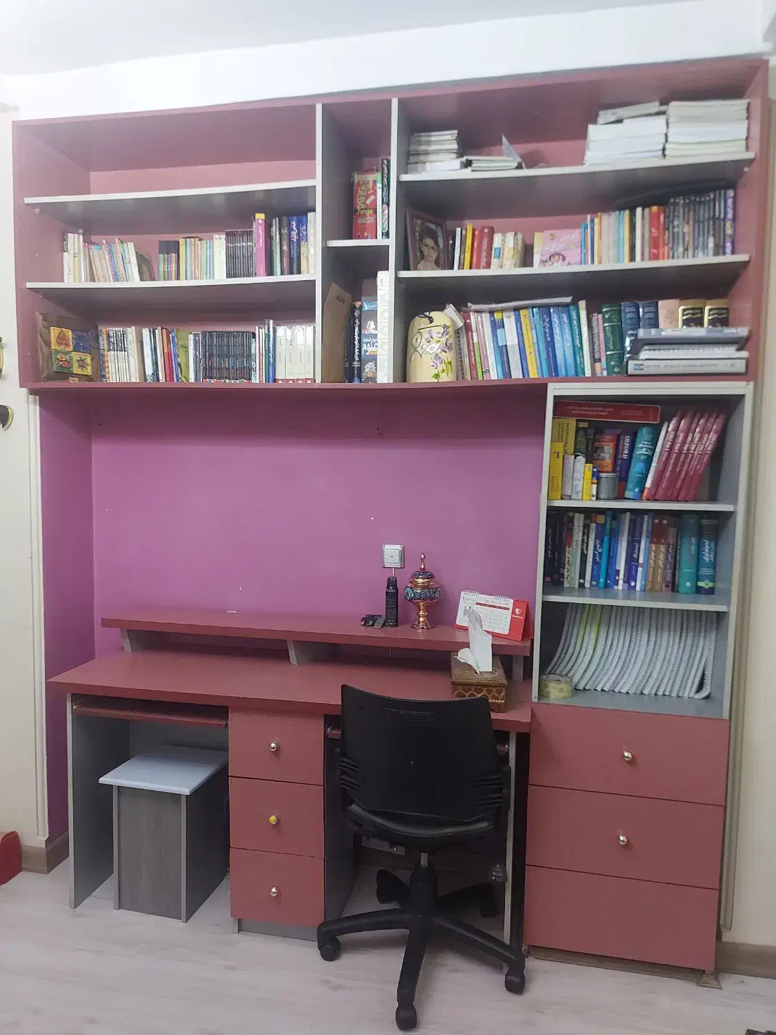 فروش کتابخانه تمام MDF|کتابخانه، شلف، قفسه‌های دیواری|تهران, دروس|دیوار