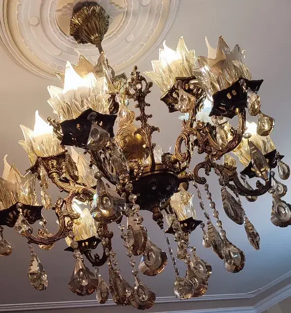 لوستر برنز|لوستر و چراغ آویز|تبریز, |دیوار