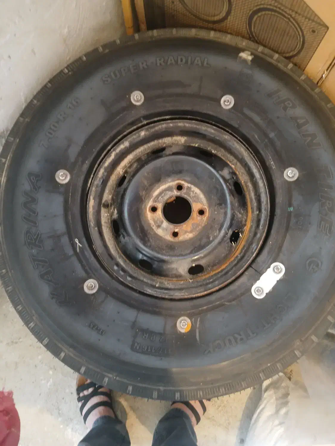 لاستیک سیمی روکش مخصوص تریلر تراکتور|قطعات یدکی و لوازم جانبی|پارس‌آباد, |دیوار