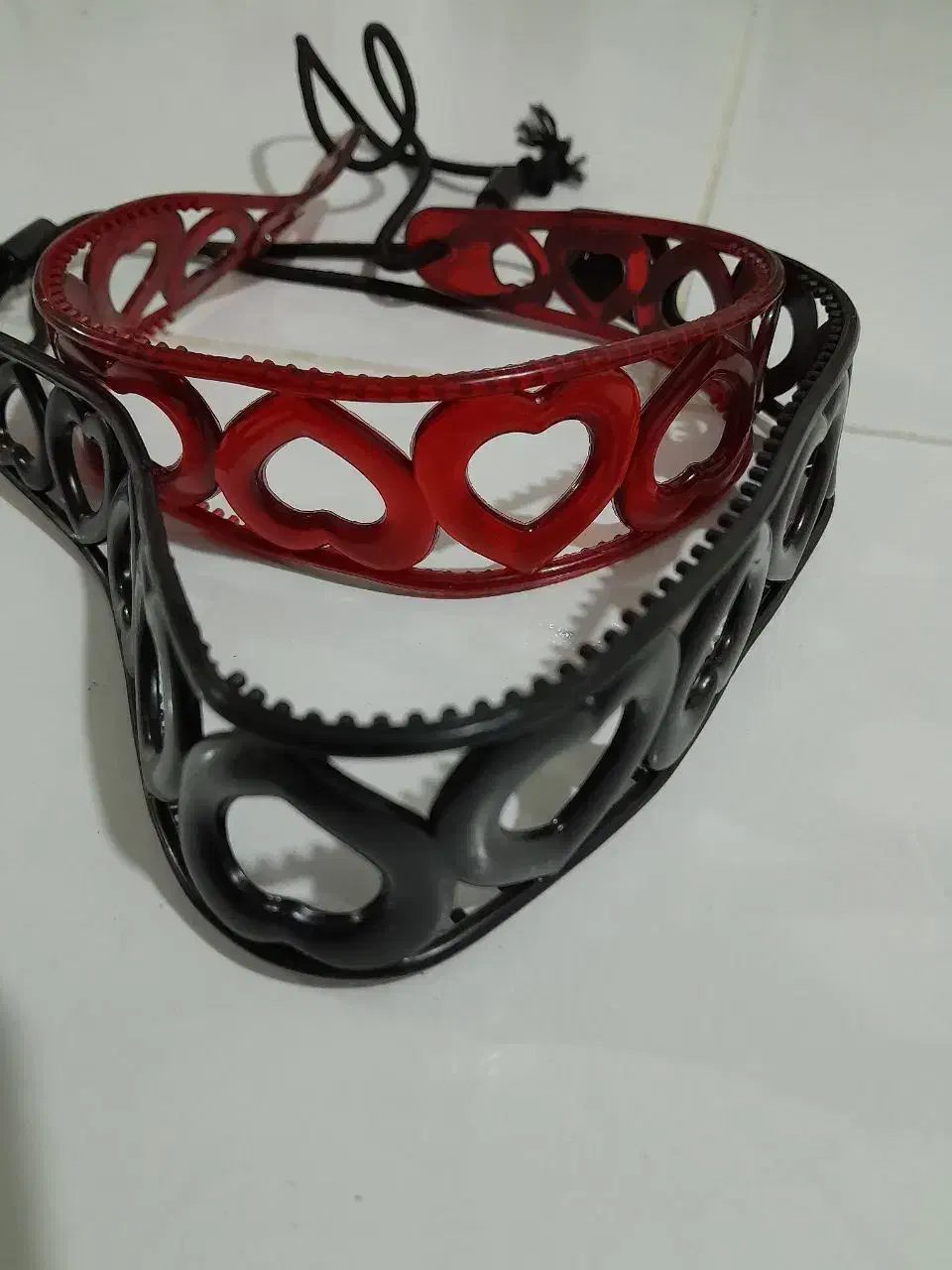 تل مو ژله ای طرح گیس بافت وقلب|زیورآلات و اکسسوری|تاکستان, |دیوار