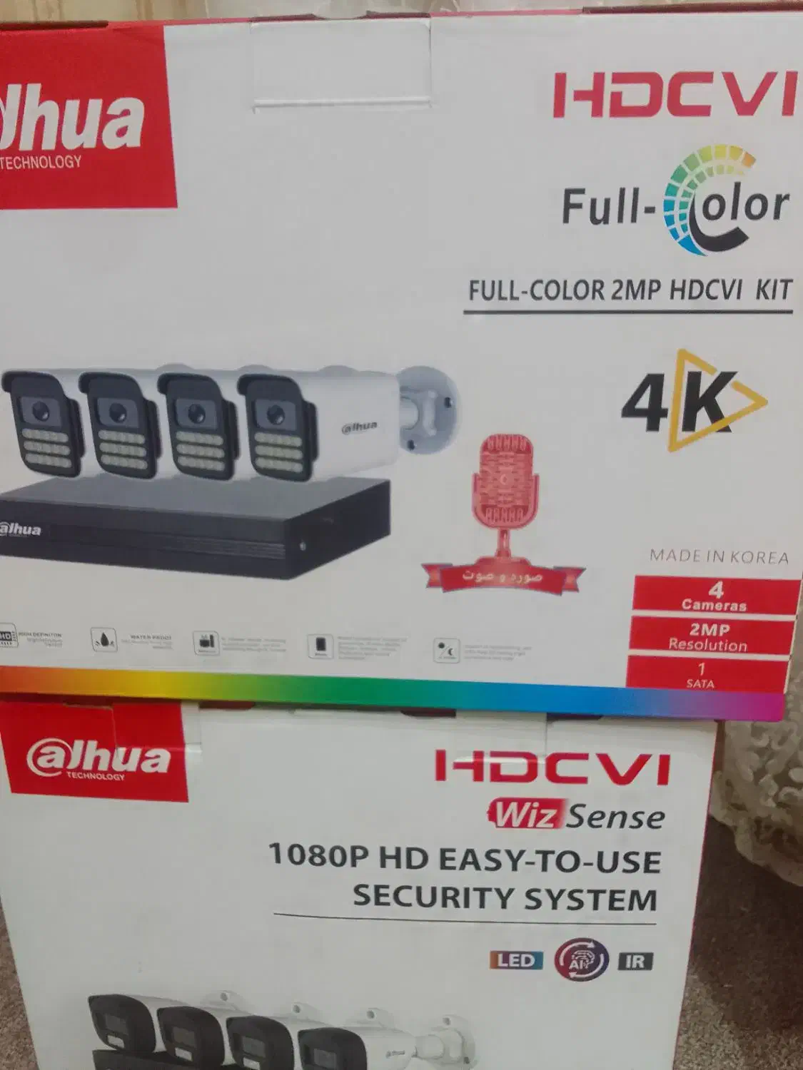 دوربین مدار بسته پک کامل داهوا تصویر و صدا|دوربین مداربسته|شادگان, |دیوار