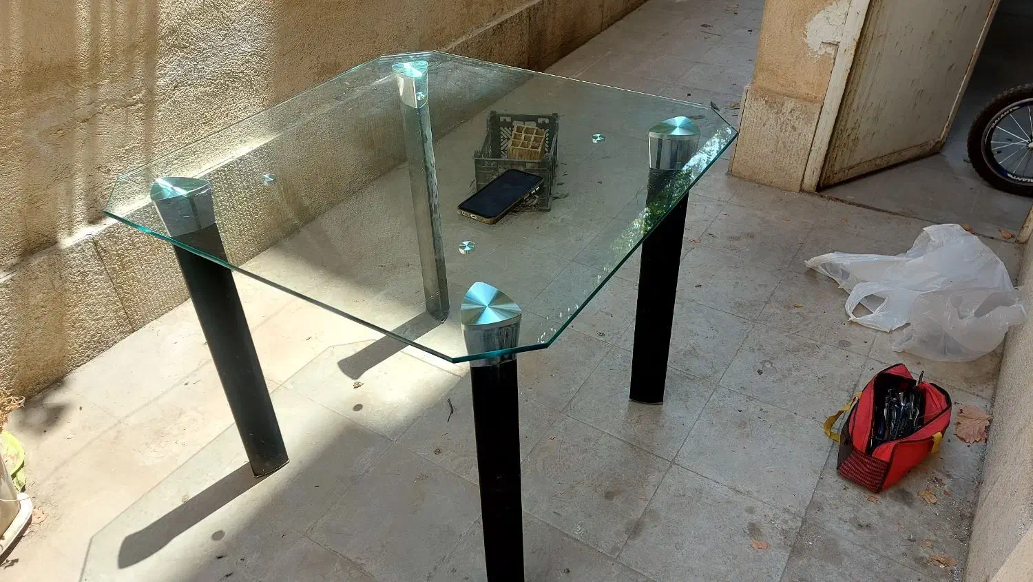 میز چهار نفره شیشهای|میز و صندلی غذاخوری|شیراز, دینکان|دیوار