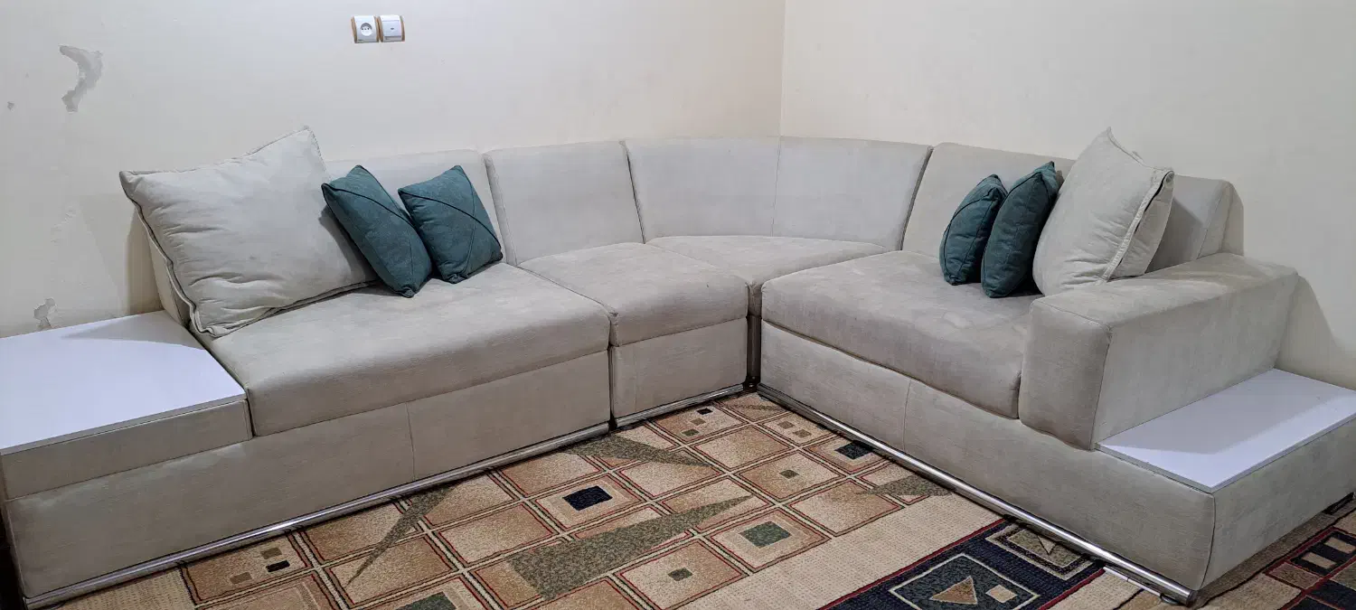 مبل ال هفت نفره تمیز درحدنو|مبلمان خانگی و میز عسلی|شوش, |دیوار