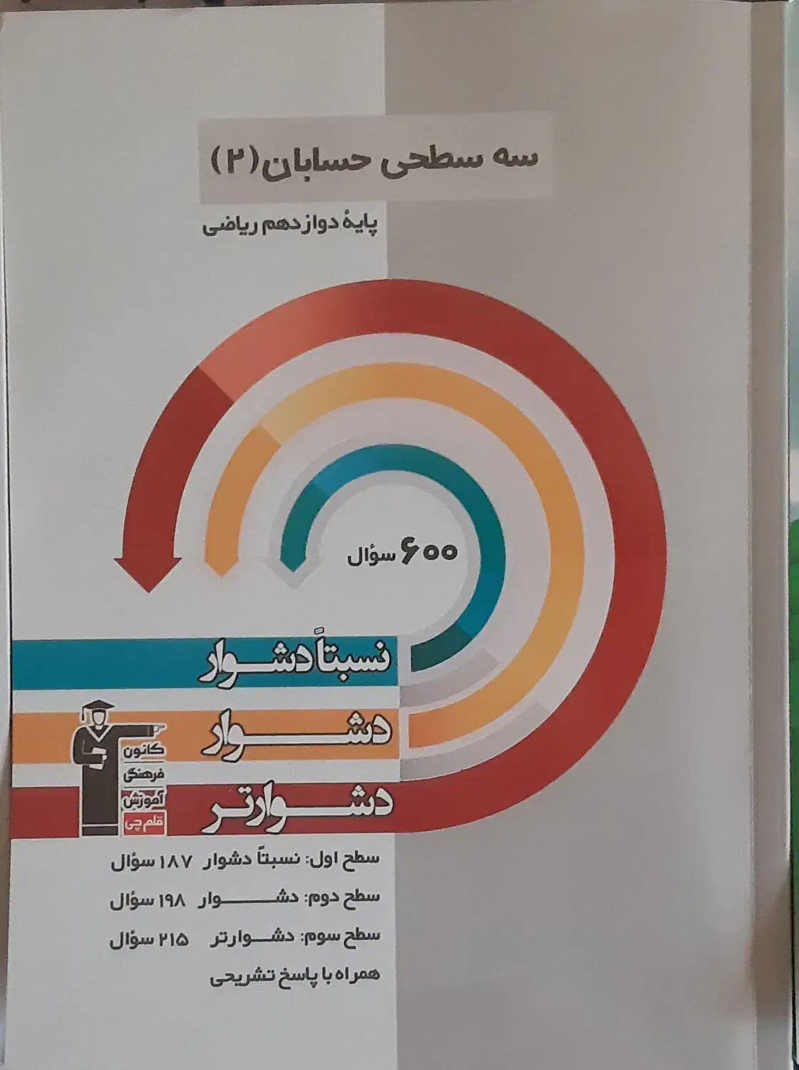سه سطحی حسابان ۲ و ریاضی پایه و کتاب اول حسابان ۲|کتاب و مجله آموزشی|تهران, شهرک پرواز|دیوار