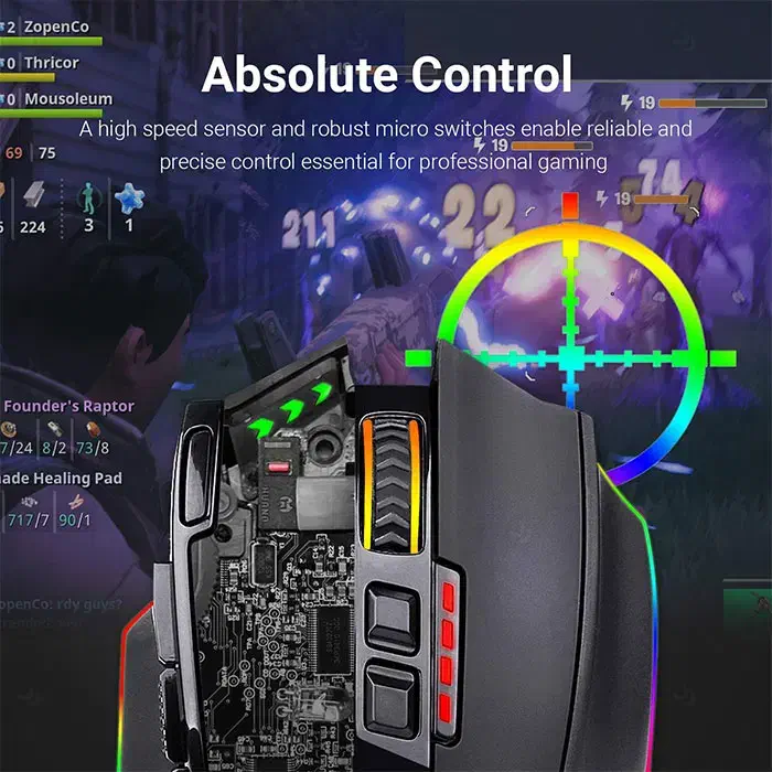 موس گیمینگ ردراگون مدل Sniper  M801 RGB|قطعات و لوازم جانبی رایانه|شیراز, دلگشا|دیوار