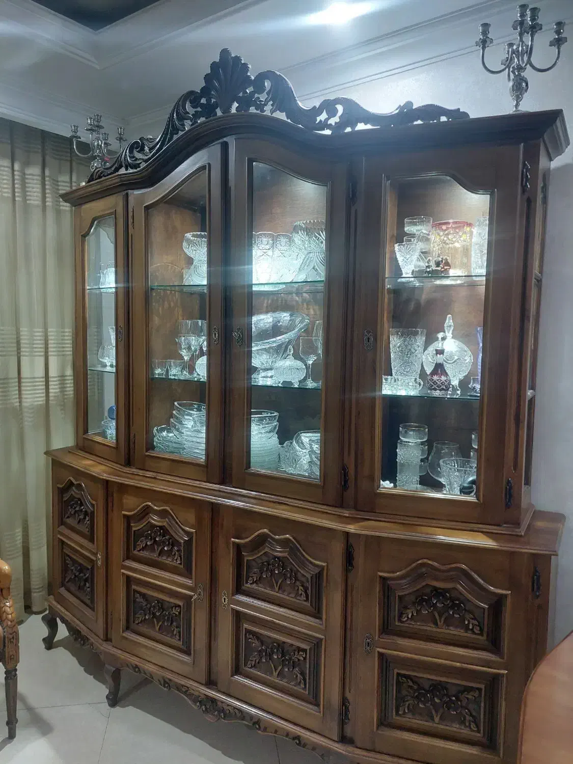 بوفه تمام چوب ساخت گالیستان|بوفه، ویترین، کنسول|تهران, گیشا|دیوار