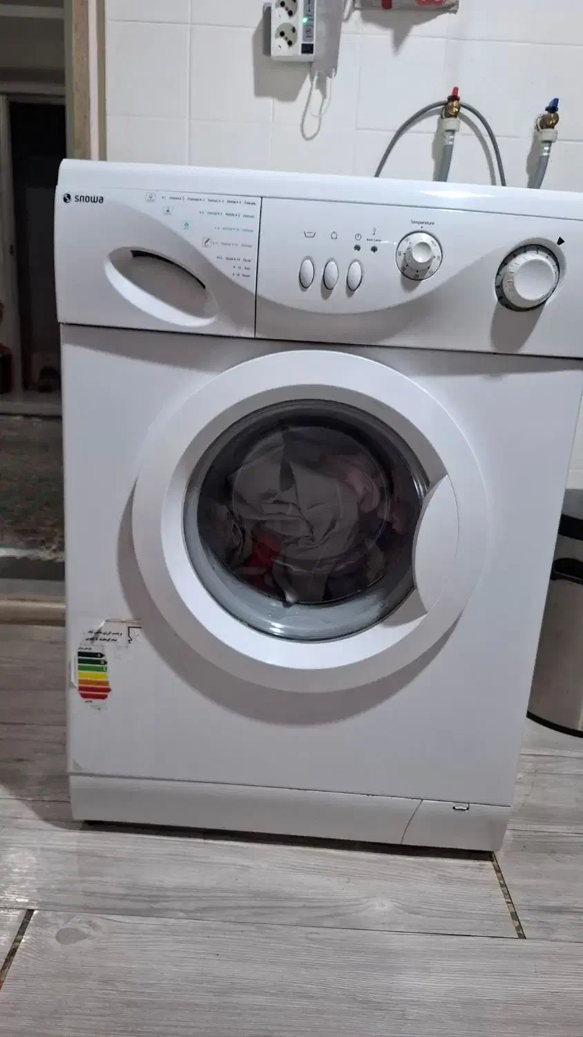لباسشویی اسنوا دکمه ای ۵ کیلویی|ماشین لباسشویی و خشککن لباس|تهران, امین حضور|دیوار