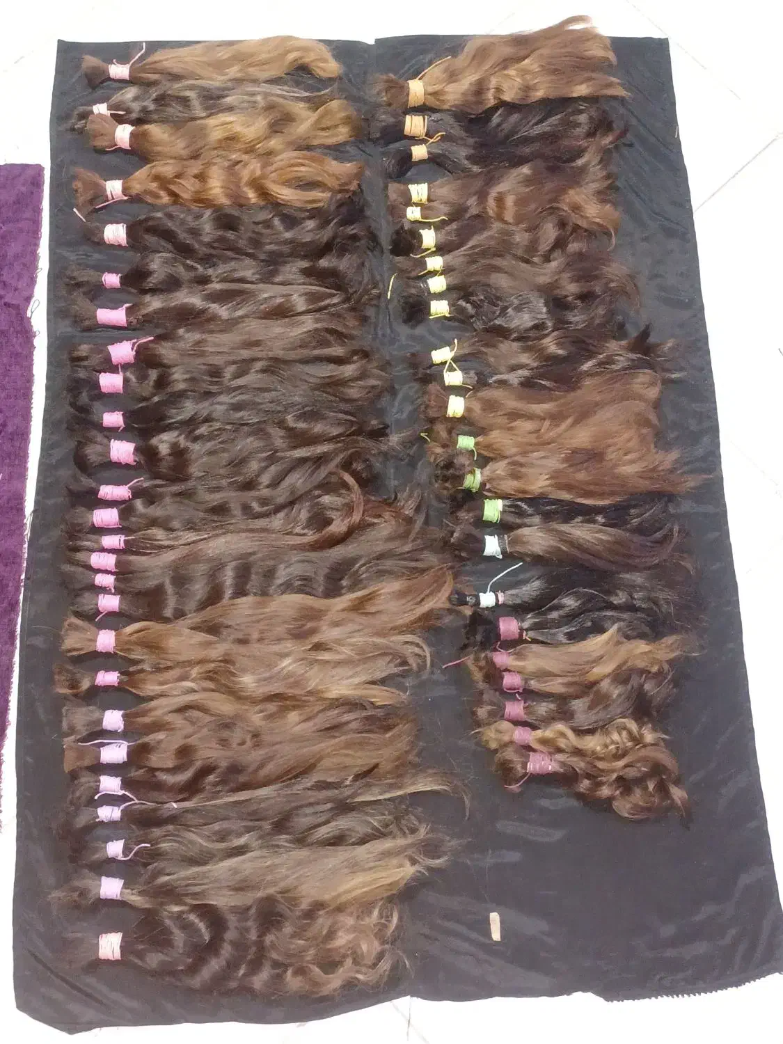 فروش ۳کیلو مو خام رنگی برای اکستنش و کلاهگیس|آرایشی، بهداشتی، درمانی|تهران, اراضی عباس آباد|دیوار