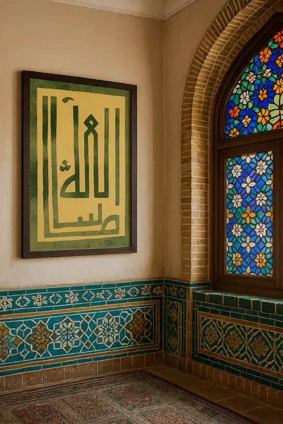 تابلو کالیگرافی نفیس مخمل|تابلو، نقاشی، عکس|مشهد, امیریه|دیوار