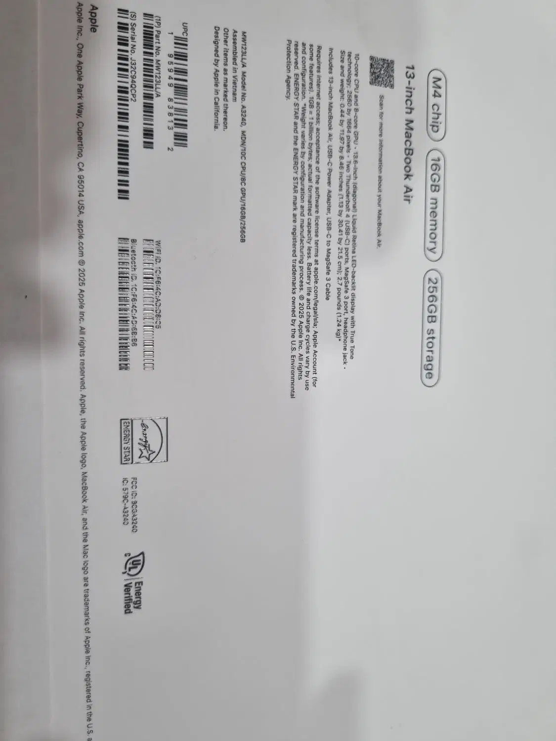 MacBook Air M4 (2025) 256GB  فقط ۵ بار شارژ مثل آک|رایانه همراه|خرمآباد, |دیوار