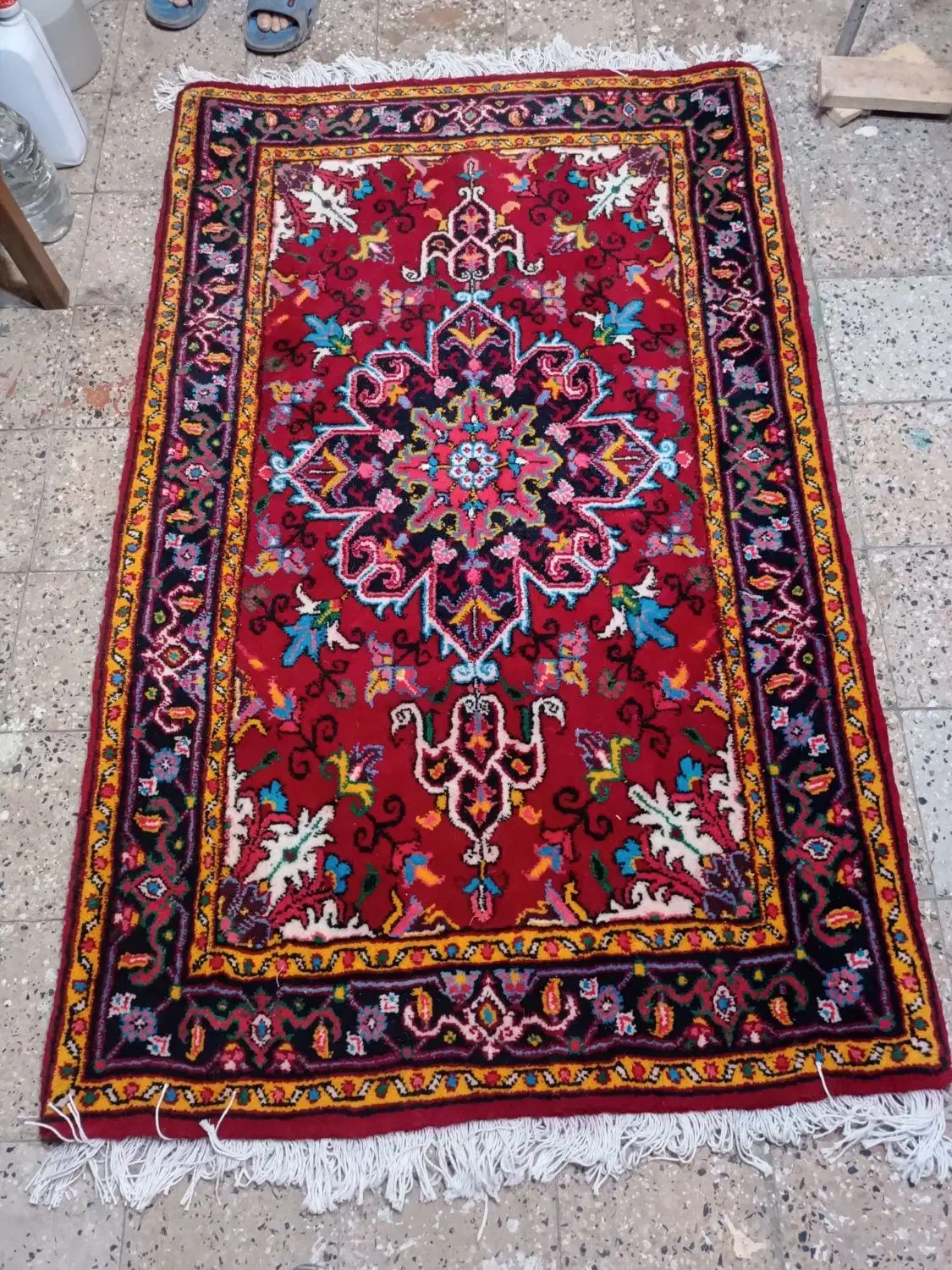 جفت زرع نیم|فرش|مراغه, |دیوار