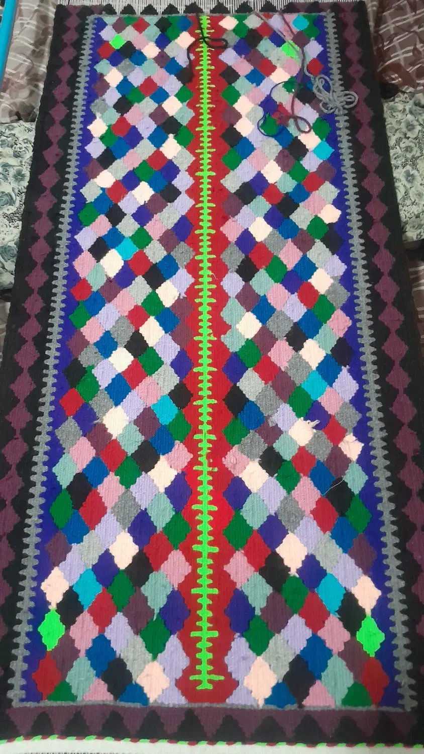 گلیم دستباف|گلیم، جاجیم، گبه|قزوین, |دیوار