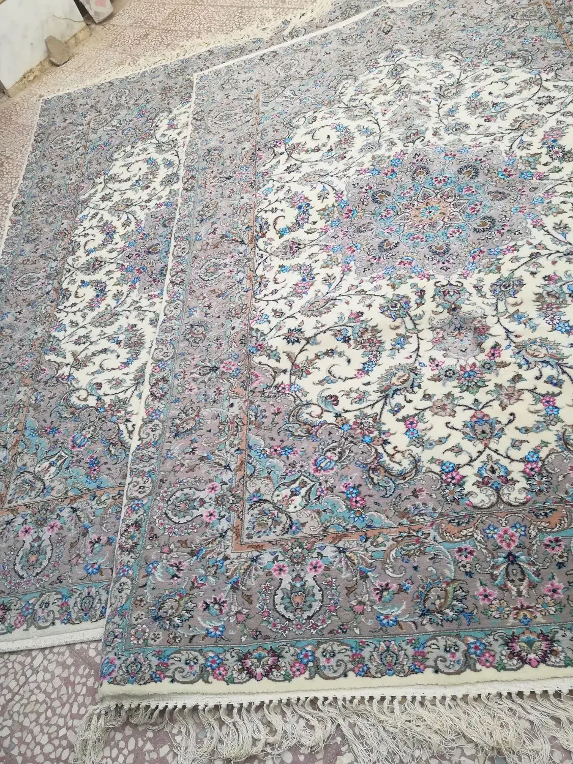 قالی دستباف 6متری|فرش|کاشان, لتحر|دیوار