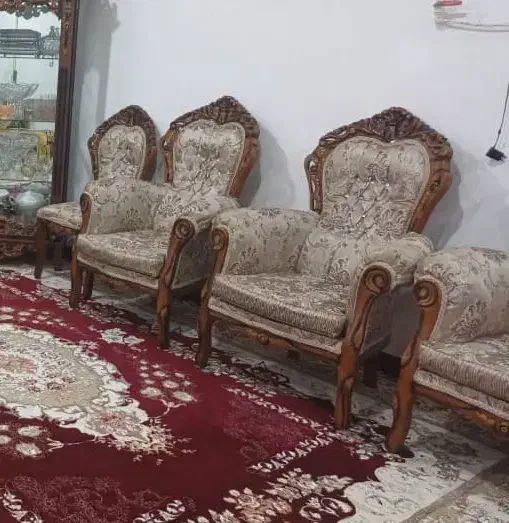 مبل سلطنتی ۶ نفره|مبلمان خانگی و میز عسلی|ایذه, |دیوار