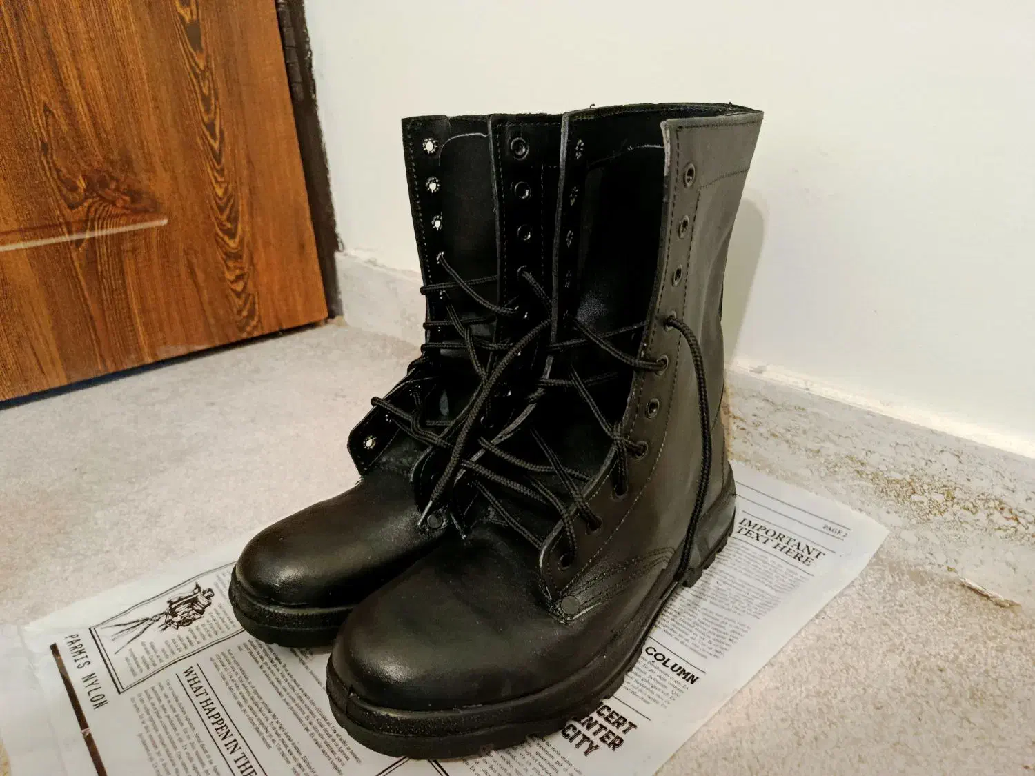 بوت (پوتین) مردانه چرمی ساق بلند|کیف، کفش، کمربند|سنندج, |دیوار