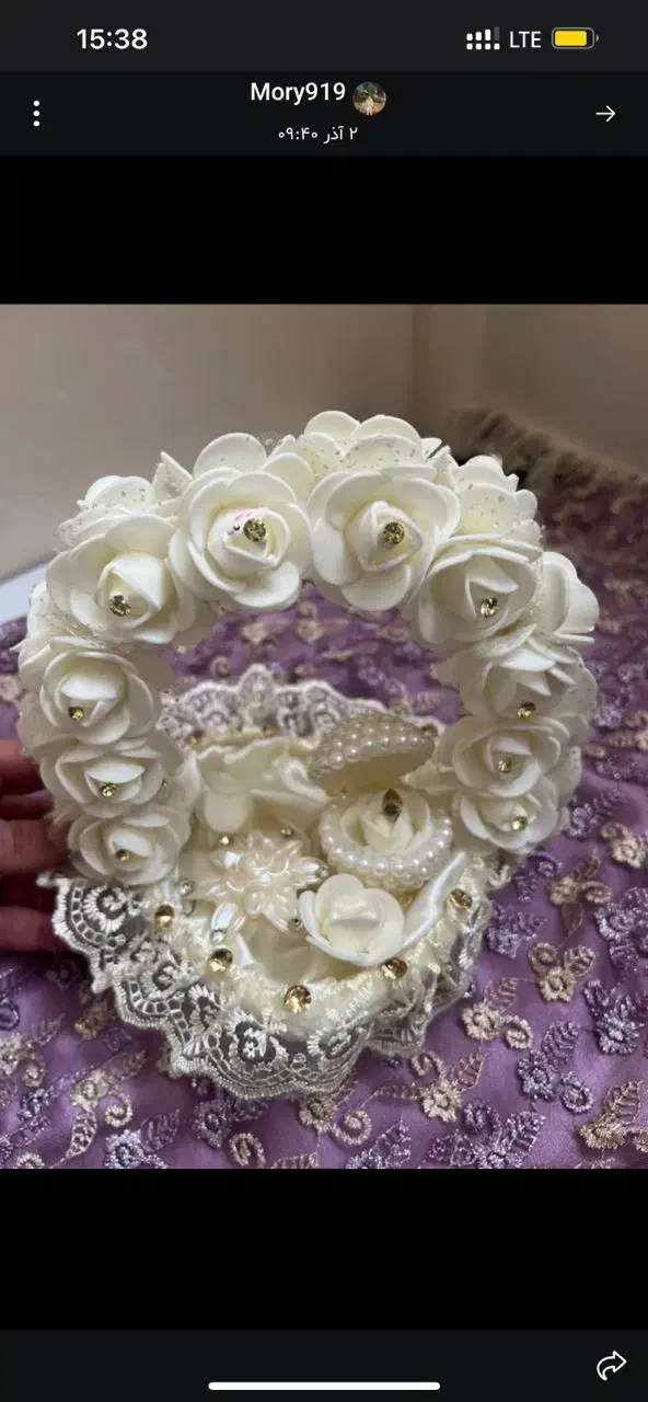 ۳تا سبد مخمل به همراه جای حلقه وقندساب|صنایع دستی و سایر لوازم تزئینی|ری, حمزهآباد|دیوار