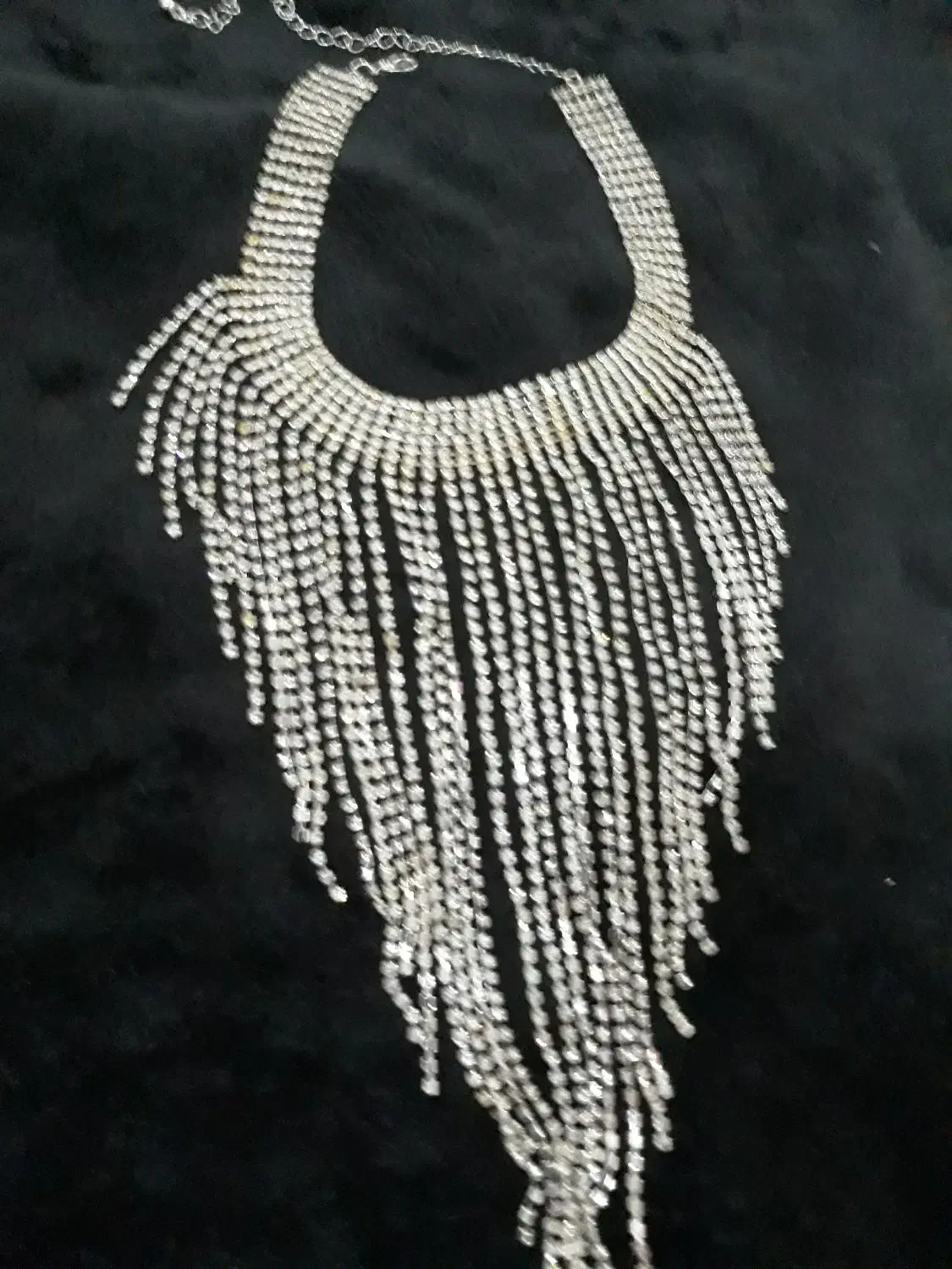 گردن بند سفید تمام نگین ،بدلیجات|بدلیجات|تهران, شهرآرا|دیوار