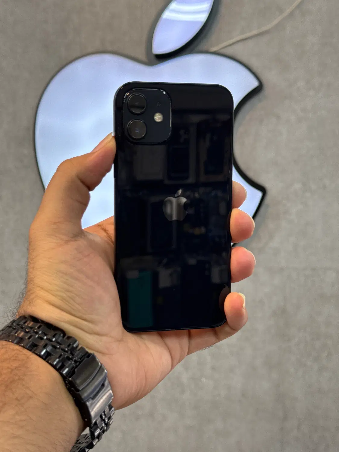 Ip 12normal zaa 128 black 74%|موبایل|اصفهان, گلزار|دیوار