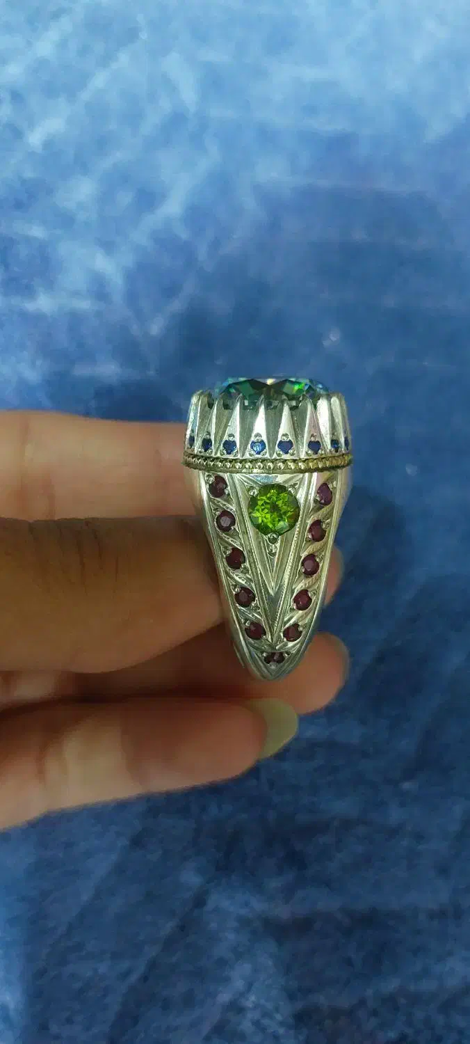 انگشتر موزانایت کلکسیونی استاد رسول زاده|جواهرات|اهواز, حصیرآباد|دیوار