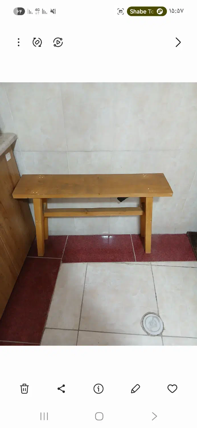 نیمکت کوچک|صندلی و نیمکت|لنجان, |دیوار