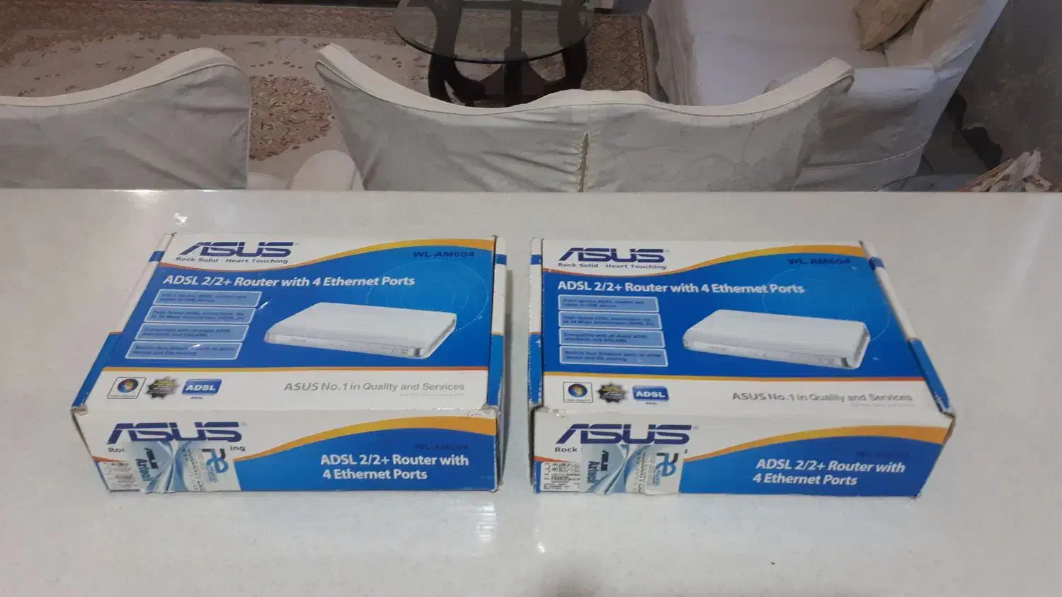 مودم چهار پورت ADSL  ASUS مدل 604|مودم و تجهیزات شبکه|تهران, شهران شمالی|دیوار