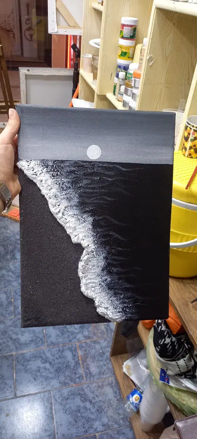 تابلو ساحل شب|تابلو، نقاشی، عکس|اسلامآباد غرب, |دیوار