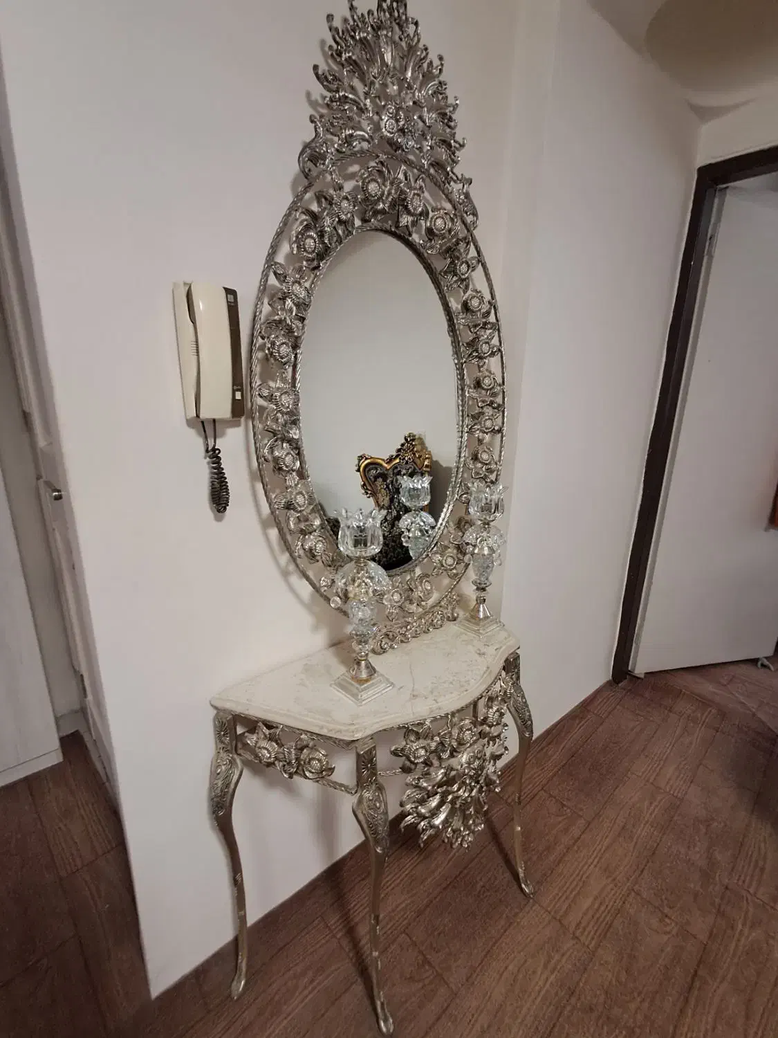 آینه کنسول و شمعدان ها|آینه|ارومیه, |دیوار