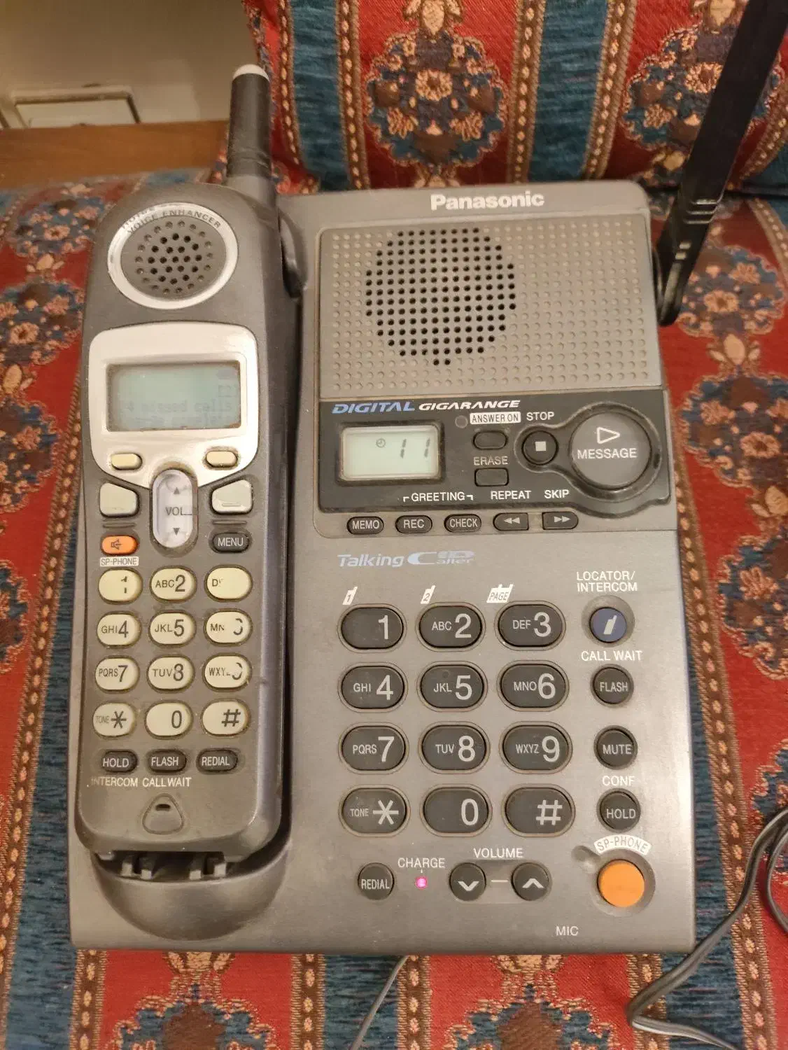 تلفن بیسیم  پاناسونیک دو گوشی|تلفن رومیزی|تهران, صد دستگاه|دیوار