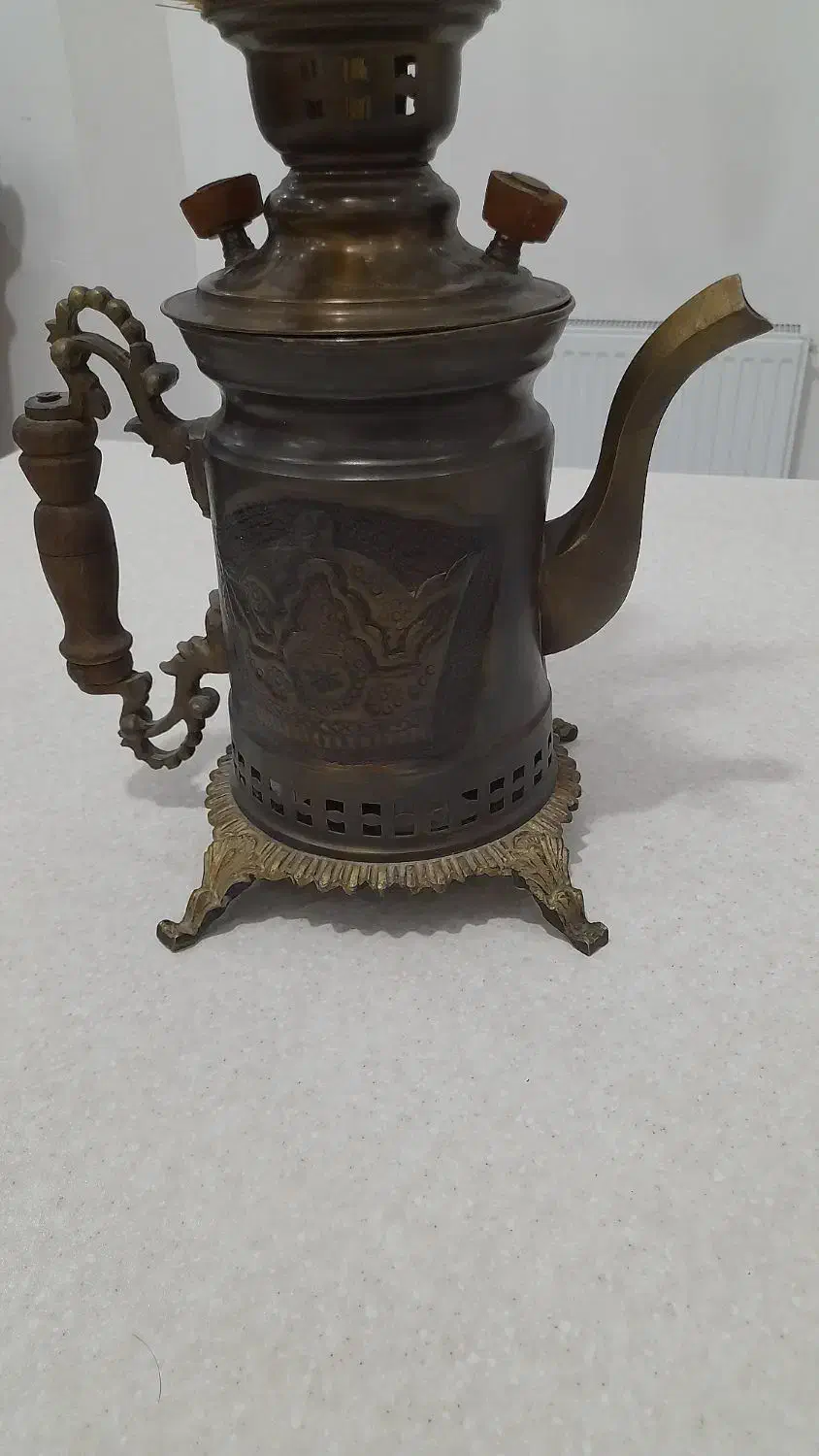 کتری مسی شکاری|کلکسیون اشیاء عتیقه|گلستان (تهران), |دیوار