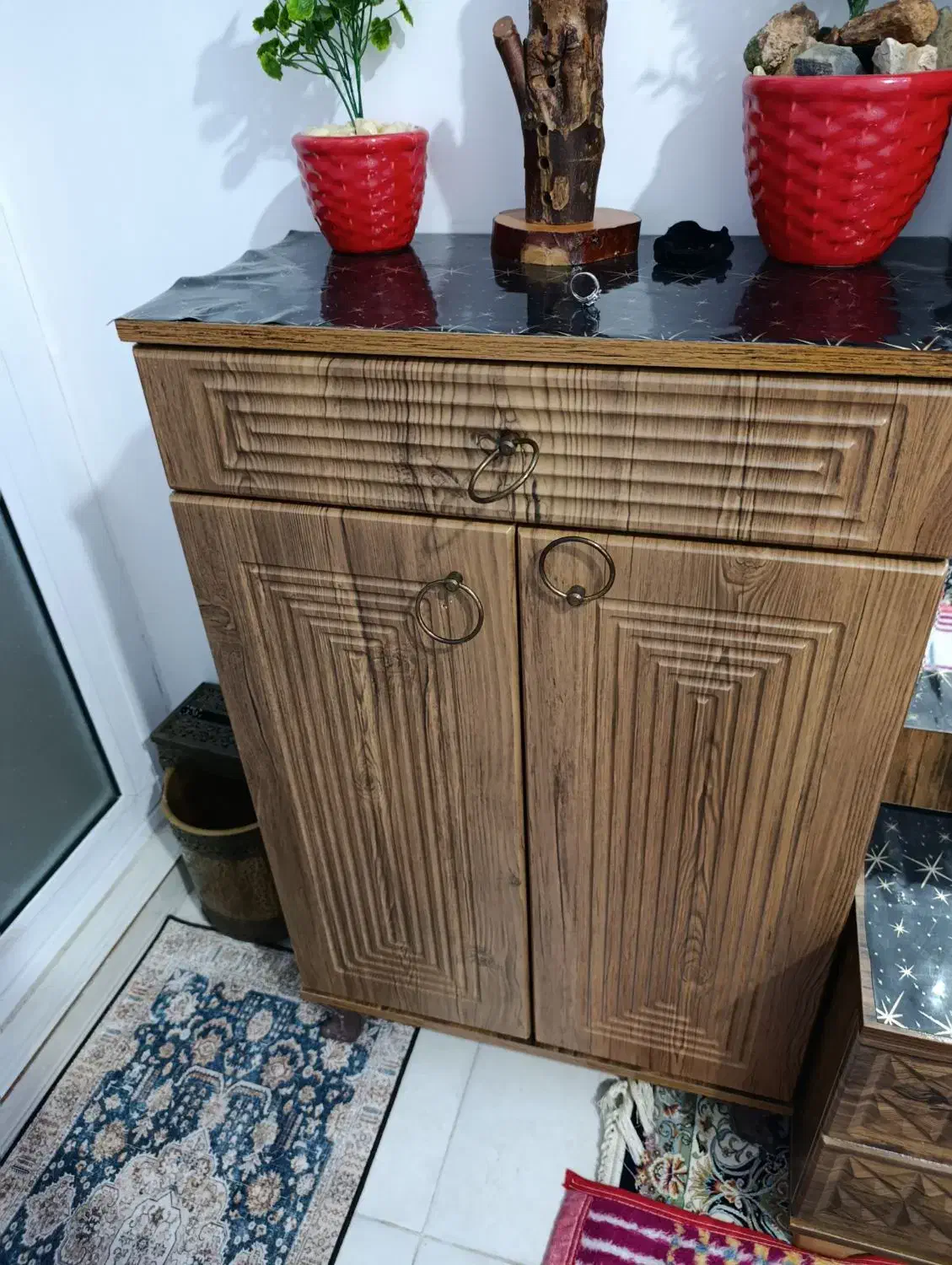 3 عدد. چوبی کمد ارایش. میز تلفن|جاکفشی، کمد، دراور|قم, زاویه|دیوار