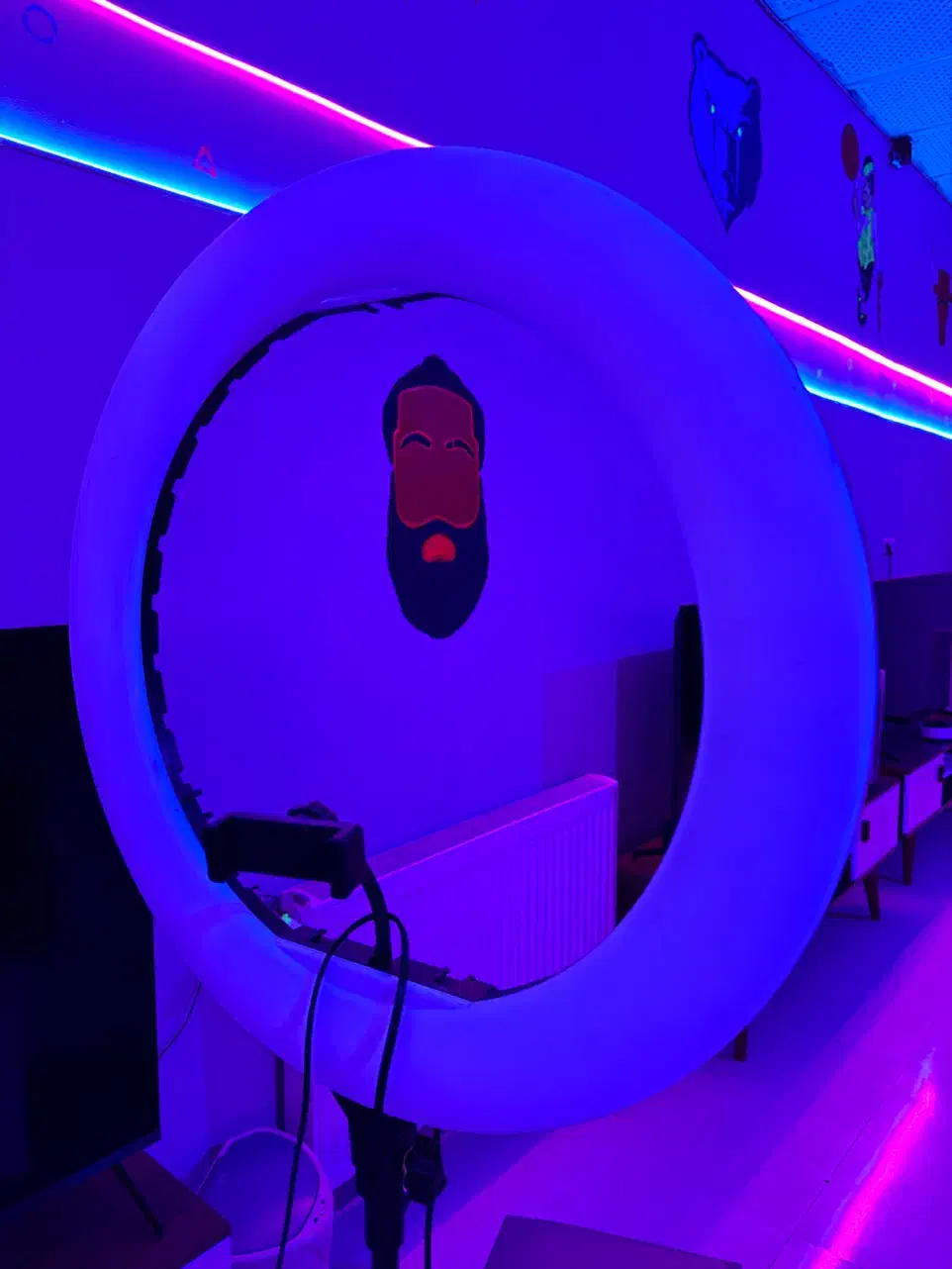 رینگ لایت سالم|دوربین عکاسی و فیلمبرداری|مشهد, تربیت (صدف)|دیوار