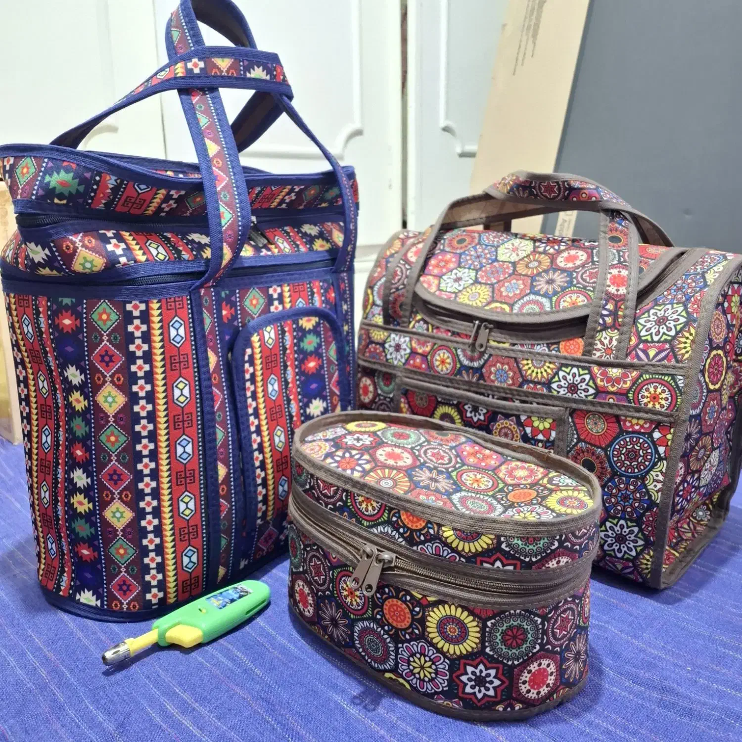 دو تا ساک طرح سنتی و یک زنبیل برای گردش و تفریح|کوهنوردی و کمپینگ|رشت, حسین آباد|دیوار